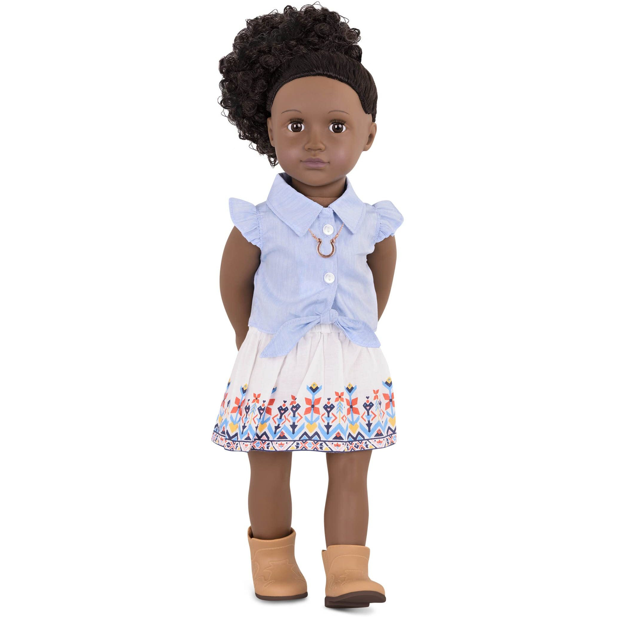 Our Generation My Lucky Horseshoe Outfit - Country Style Equestrian Outfit For 18-Inch Dolls - 4 Piece Ranch Clothing Set