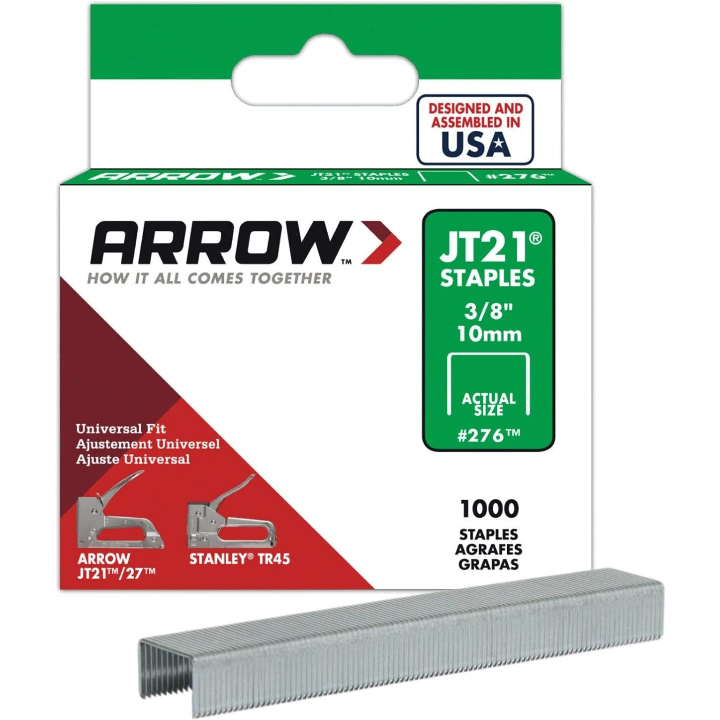 Septls091276 - Arrow Fastener Jt21 Type Staples - 276