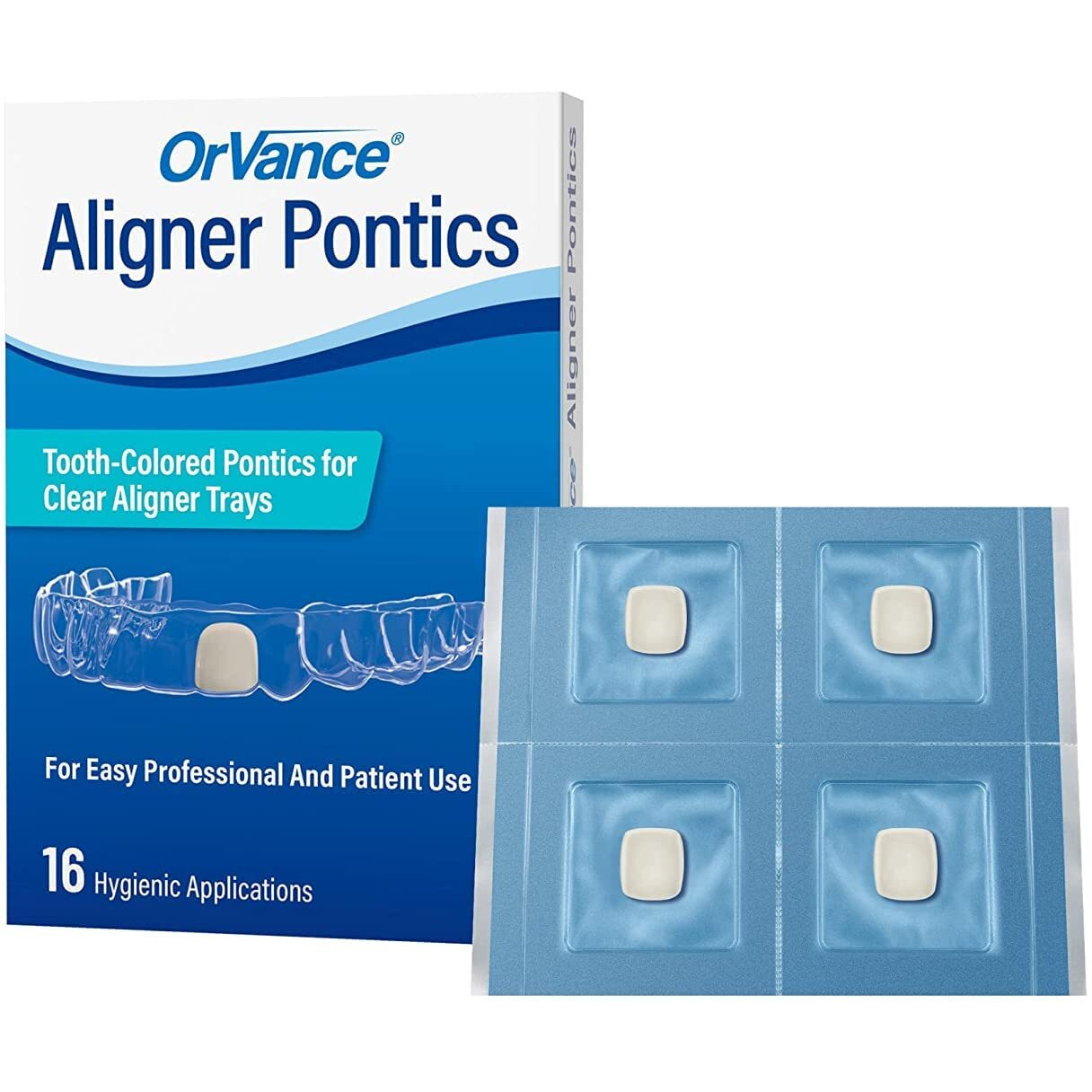 Aligner Pontics | Temporary Tooth Replacement For Aligner Trays And Retainers During Orthodontic Treatment (32 Count)