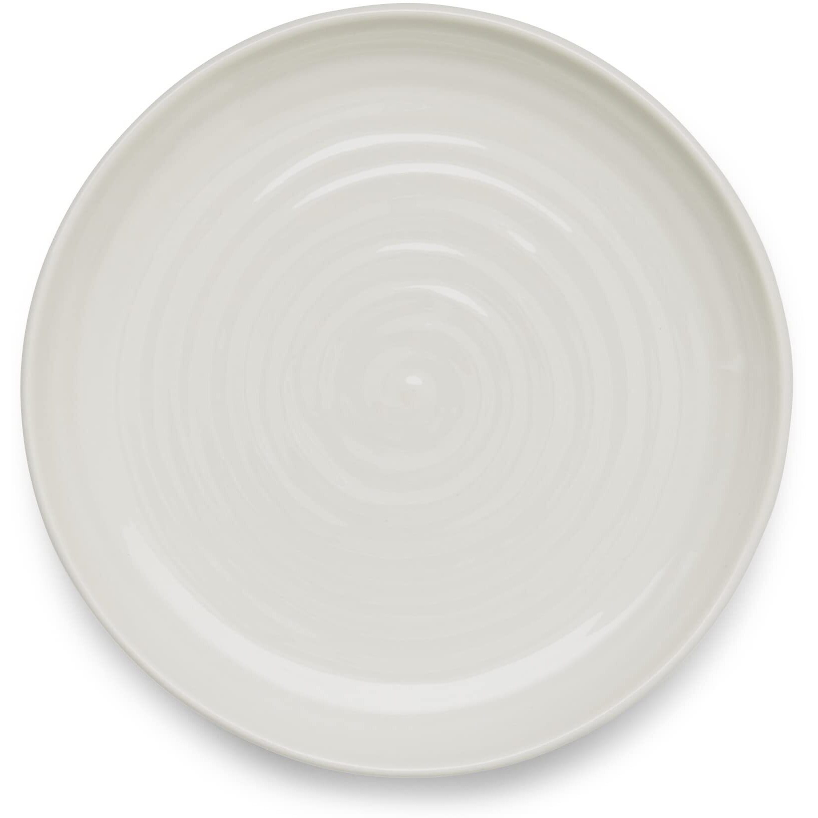 Portmeirion Sophie Conran Coupe Plates | Set Of 4 | Porcelain Serving Dishes | White Pasta And Salad Plate | Large Dinnerware Plates | Dishwasher Safe (6.5 In)