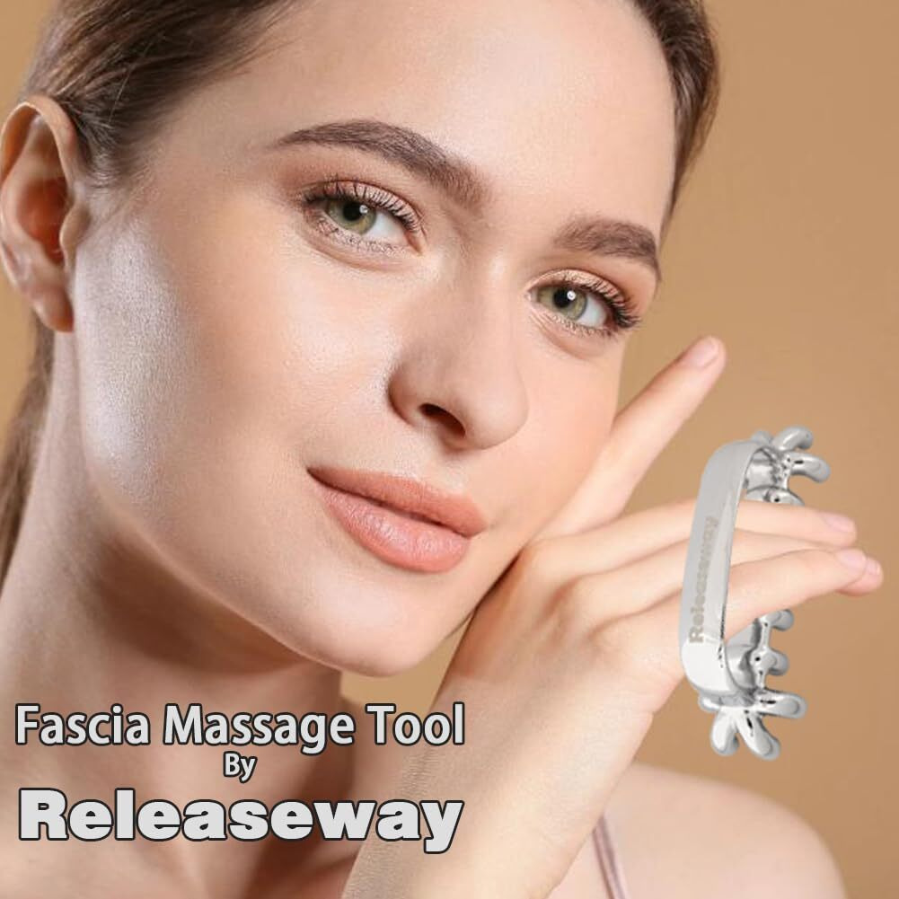 Stainless Steel Facial Massage Tool For Deep Tissue Massage And Cellulite Reduction - Unbreakable And Soft Tissue Massage Tool For Self Myofascial Release (Patent Pending)