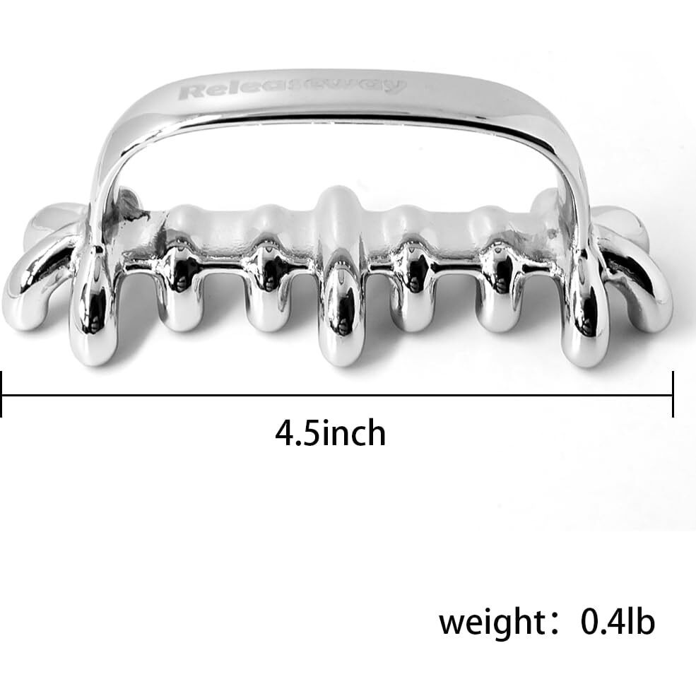 Stainless Steel Facial Massage Tool For Deep Tissue Massage And Cellulite Reduction - Unbreakable And Soft Tissue Massage Tool For Self Myofascial Release (Patent Pending)