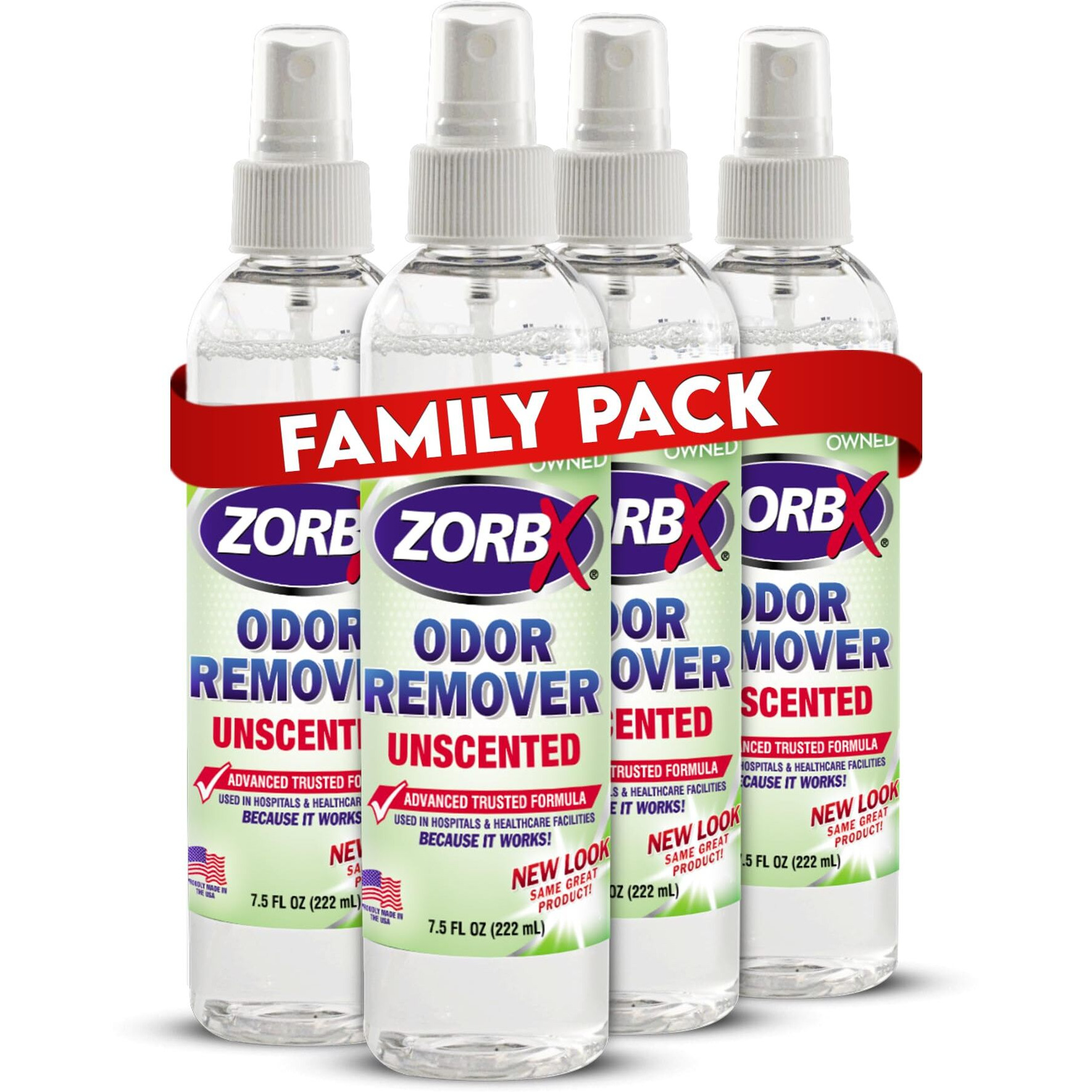 Zorbx Unscented Odor Remover 7.5 Fl Oz (Pack Of 4)