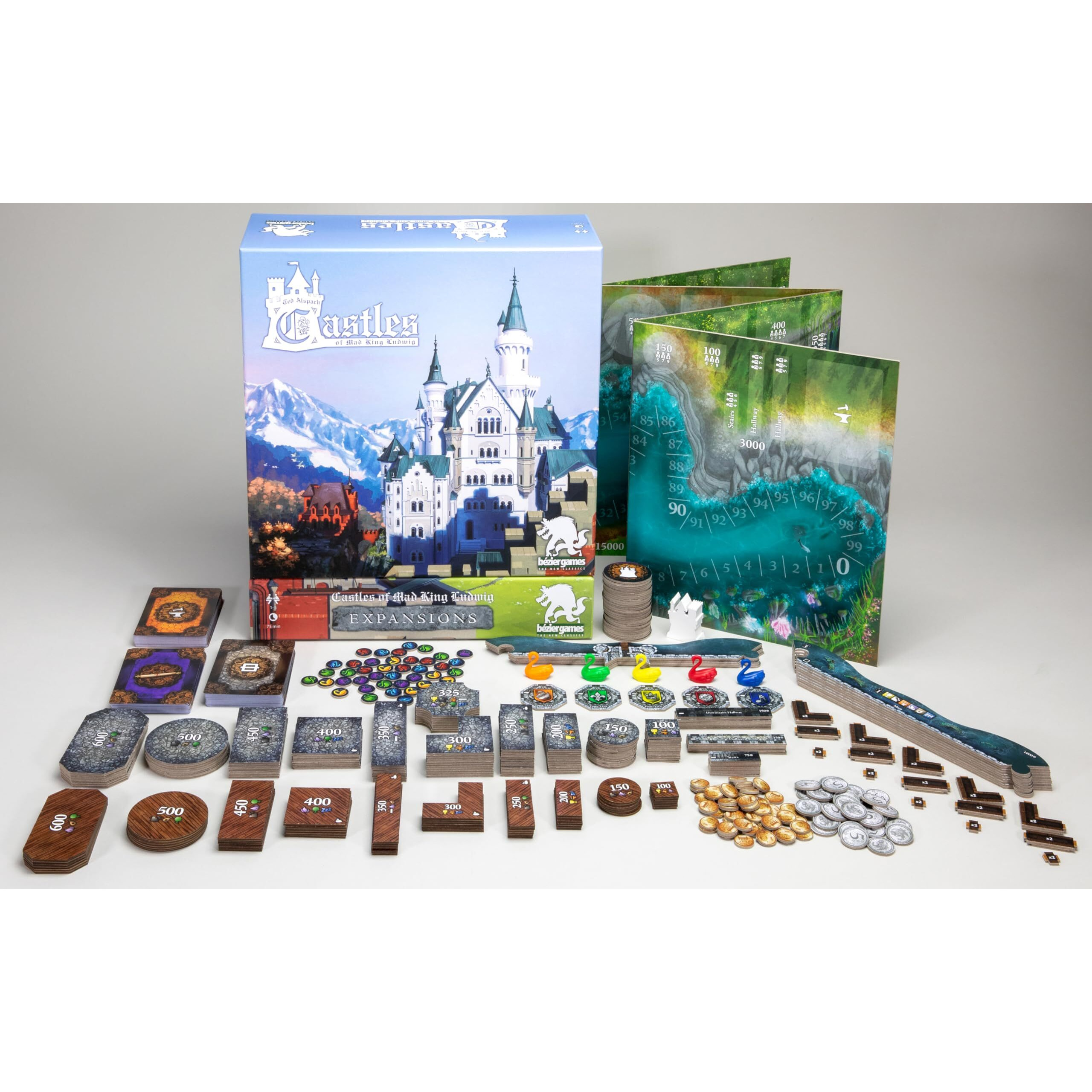 Castles Of Mad King Ludwig Expansions 2Nd Edition By Bezier Games  Strategy Board Game