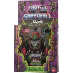 Masters Of The Universe Origins Turtles Of Grayskull Krang Action Figure Toy  16 Articulations  Tmnt & Motu Crossover Villain