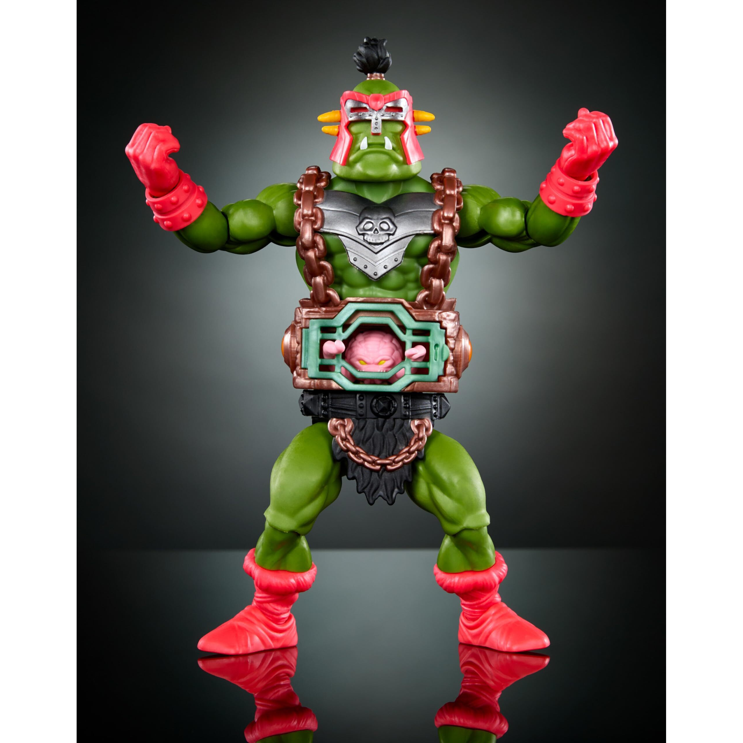 Masters Of The Universe Origins Turtles Of Grayskull Krang Action Figure Toy  16 Articulations  Tmnt & Motu Crossover Villain