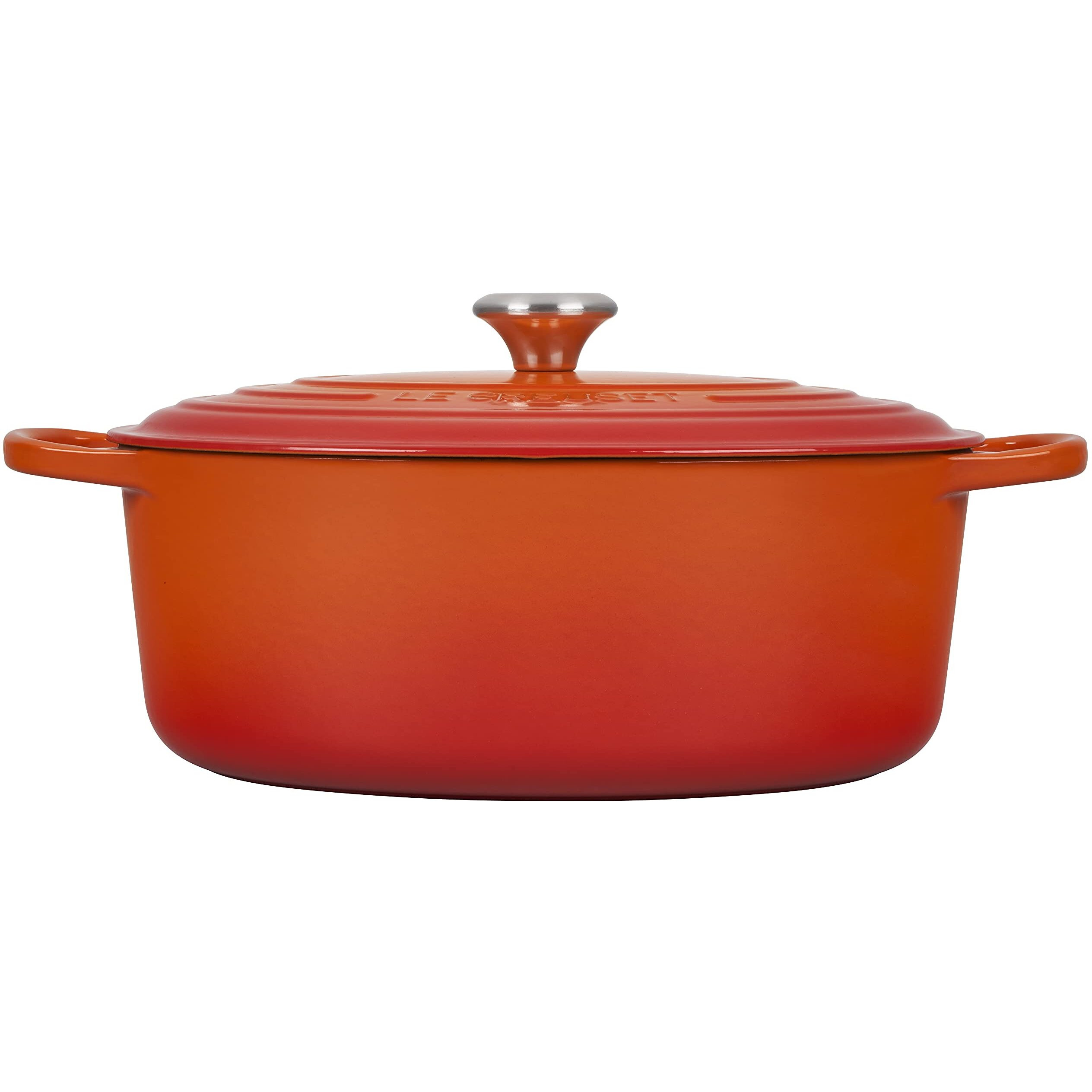 Le Creuset Enameled Cast Iron Signature Oval Dutch Oven  8 Qt.  Flame