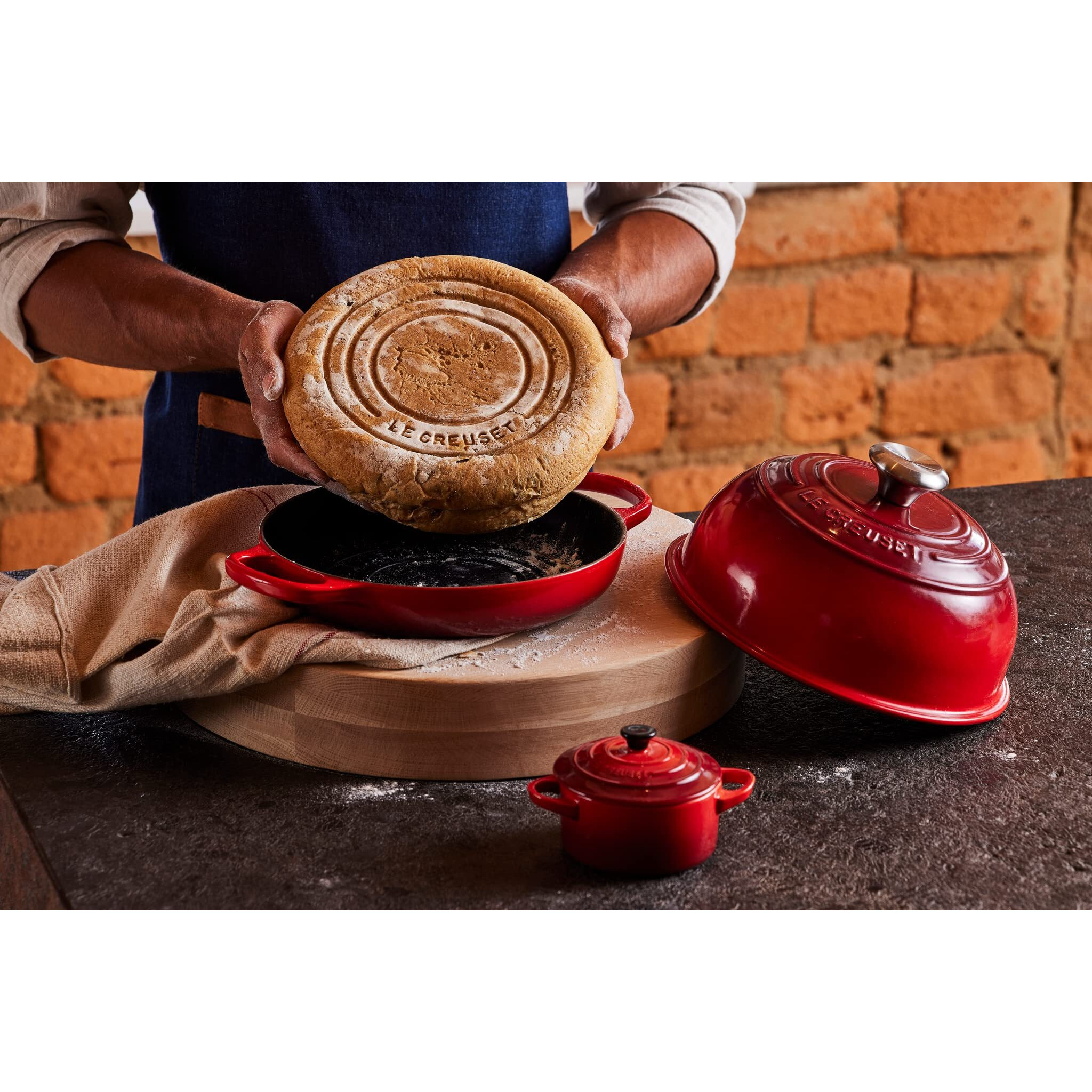 Le Creuset Enameled Cast Iron Bread Oven  Cerise