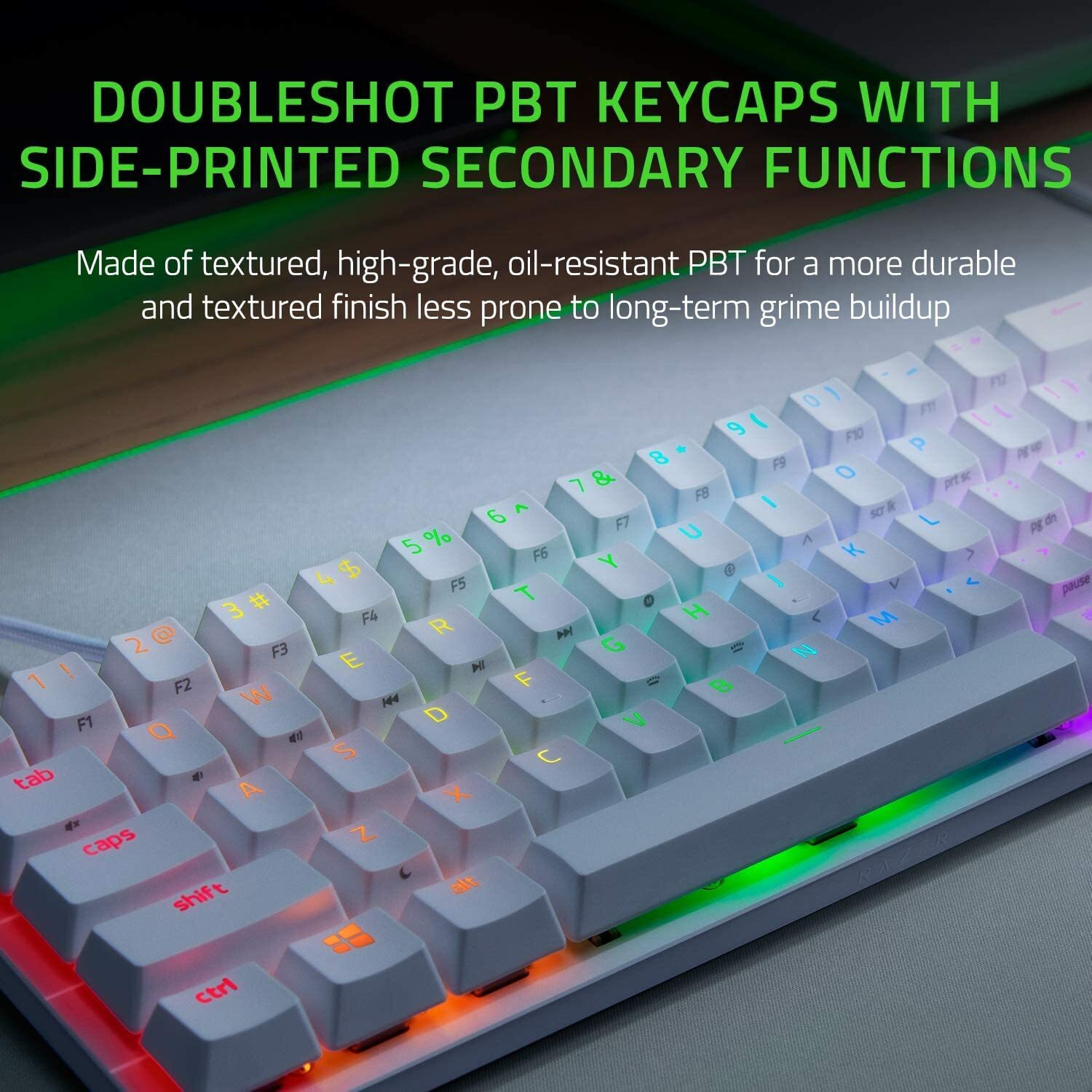 Razer Huntsman Mini Optical Gaming Keyboard Clicky Purple Switch Us Mercury