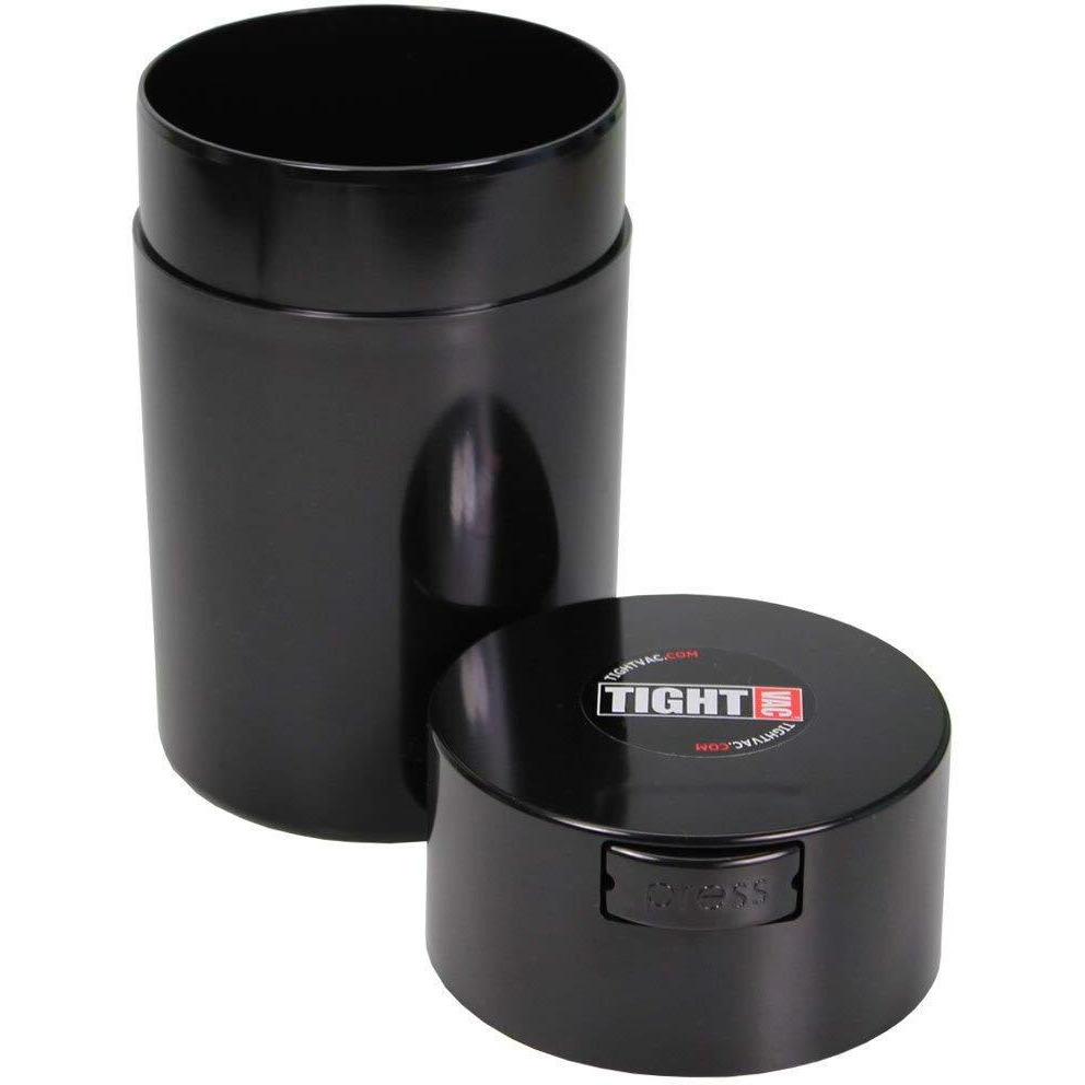 Tightvac 1 Oz To 6 Ounce - Patented Airtight Container | Multi-Use Vacuum Container Works As Smell Proof Containers For Herbs And Dry Goods. Black