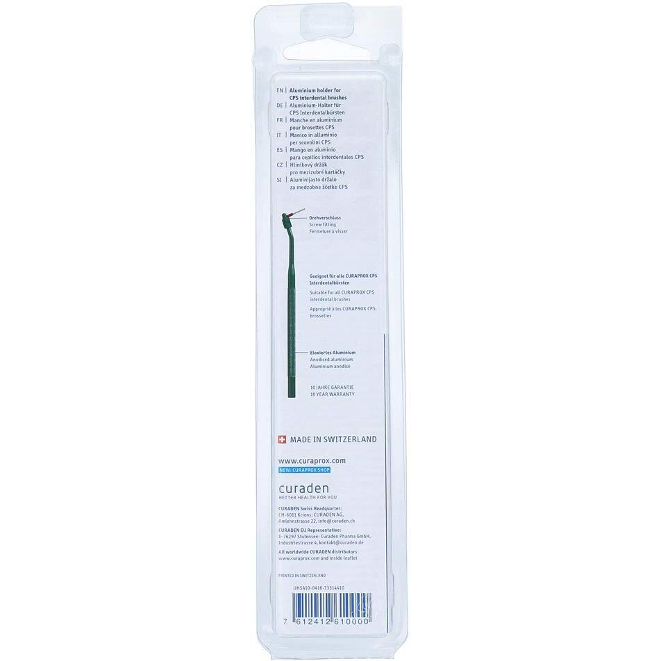Curaprox Uhs 410 Metal Interdental Brush Holder  Green