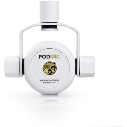 Rode Podmic Cardioid Dynamic Broadcast Microphone - White