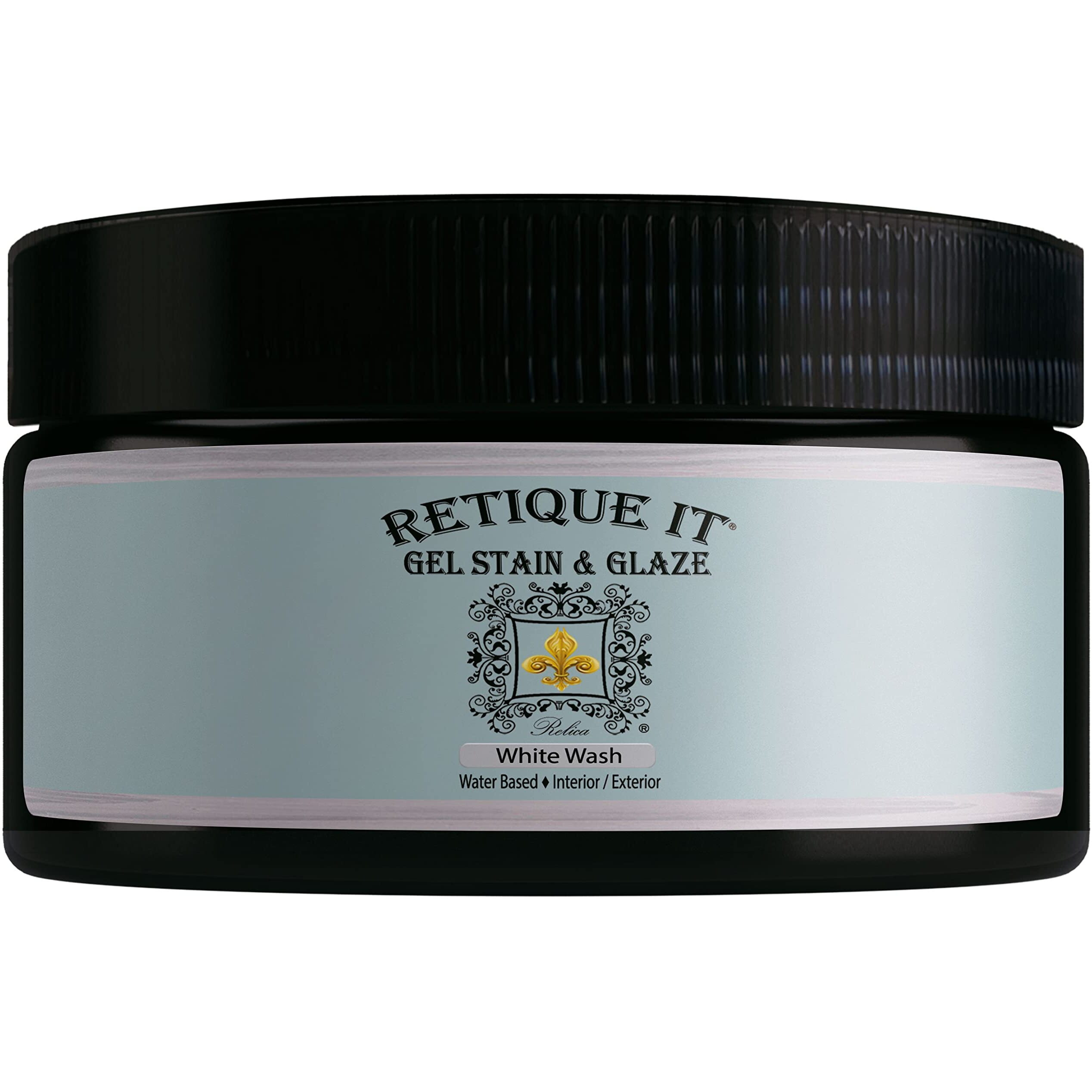 Water-Based Gel Stains By Retique It (8 Ounce Stain  98 White Wash)