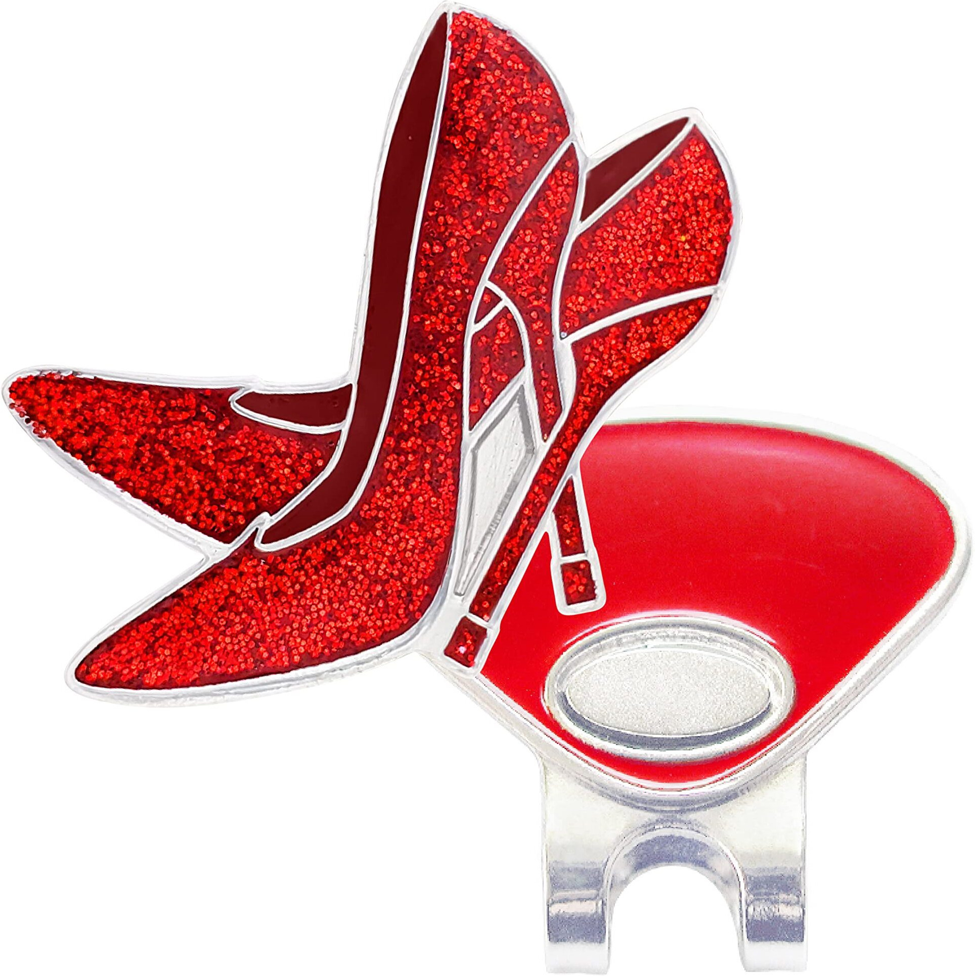 Navika Glitzy Stiletto Ball Marker With Magnetic Hat Clip