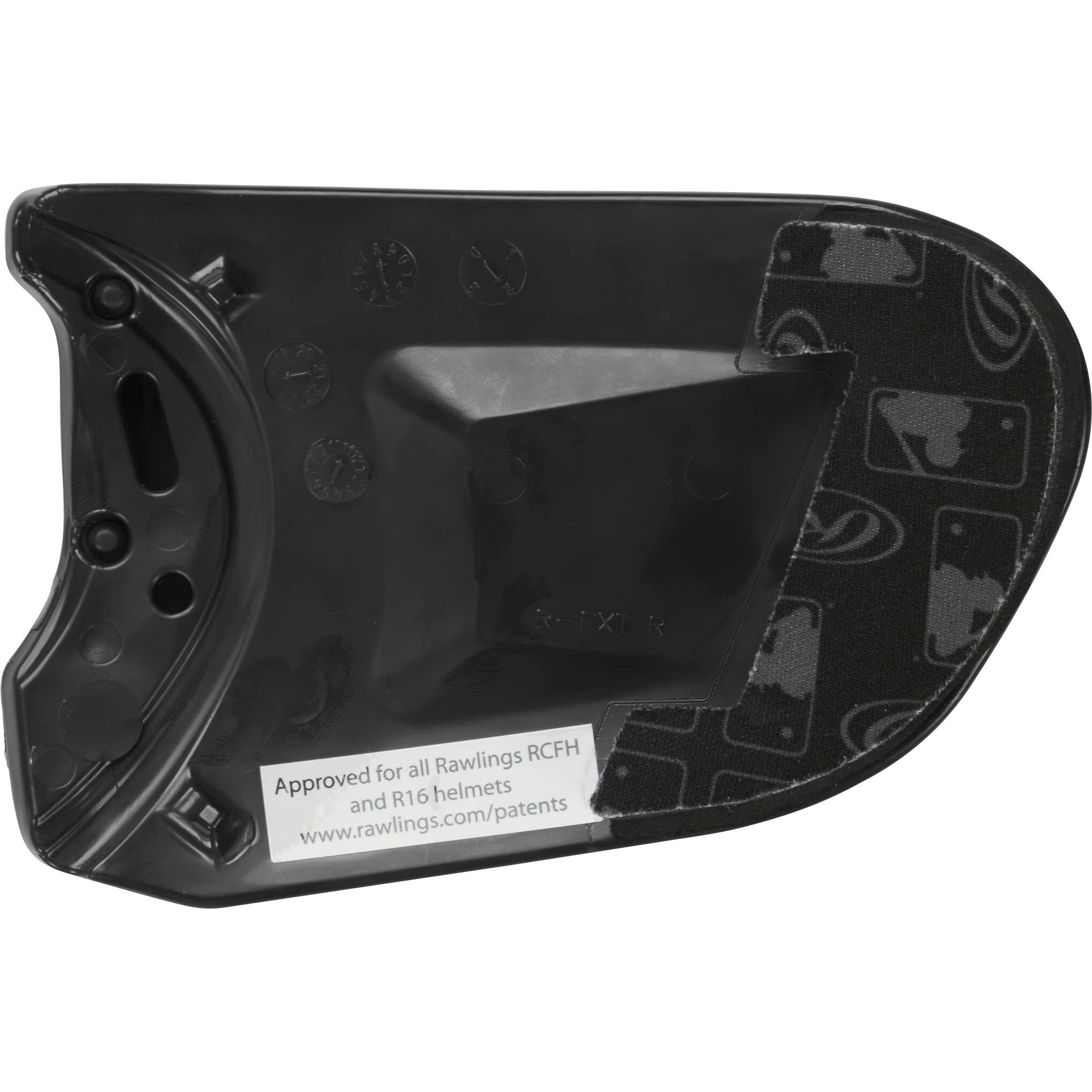 Rawlings | R-Ext Coolflo Batting Helmet Face Guard | Fits All Coolflo (Rcfh) Helmet Models | Right-Hand Batter | Black