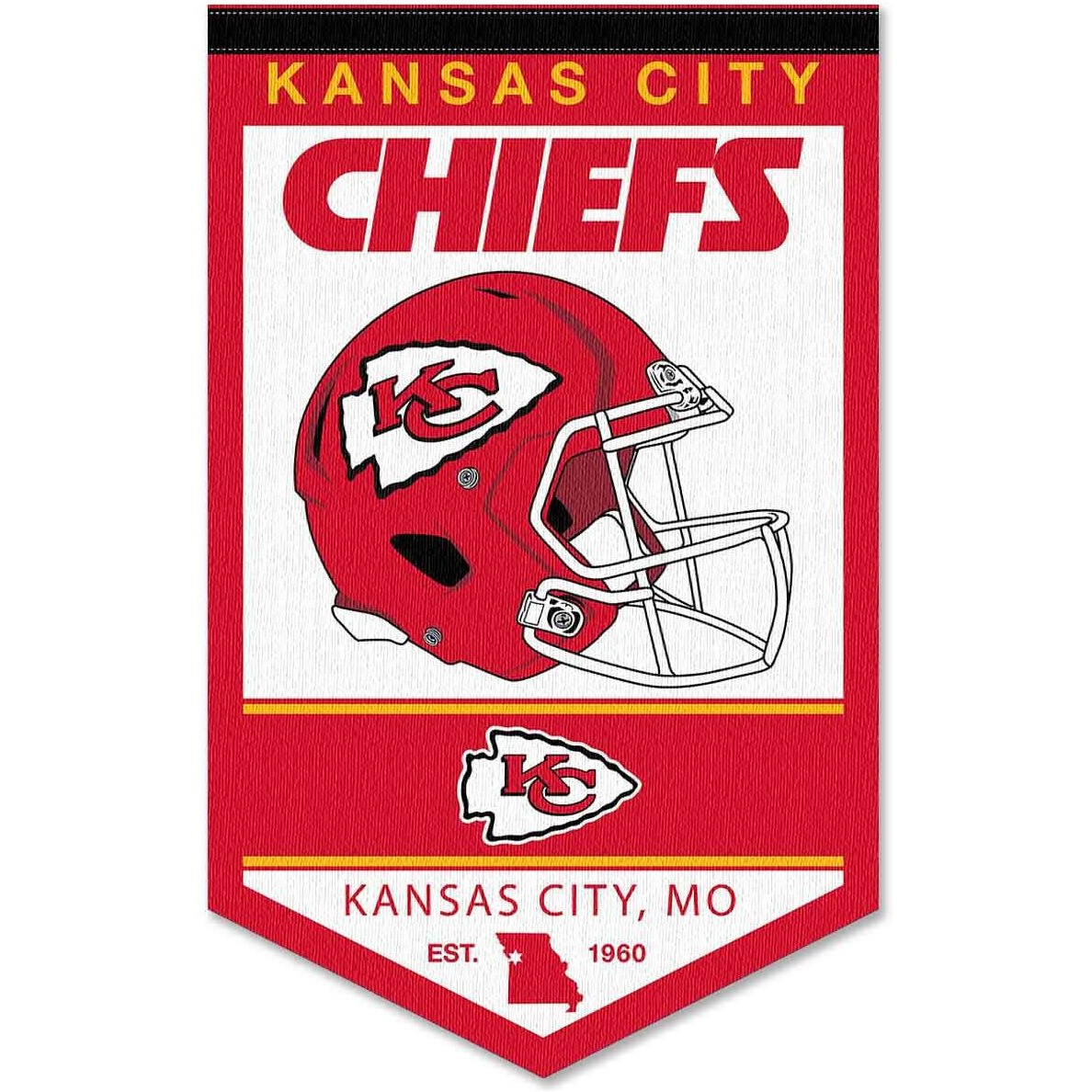 Wincraft Kansas City Chiefs Heritage History Banner Pennant