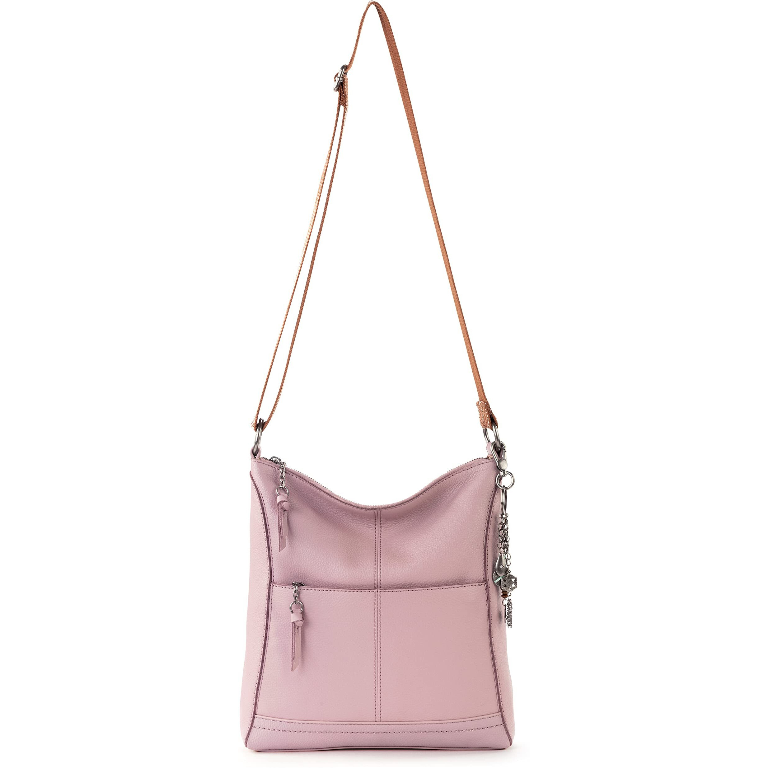 The Sak Lucia Crossbody Bag In Leather  Convertible Purse With Adjustable Strap  Rosewood