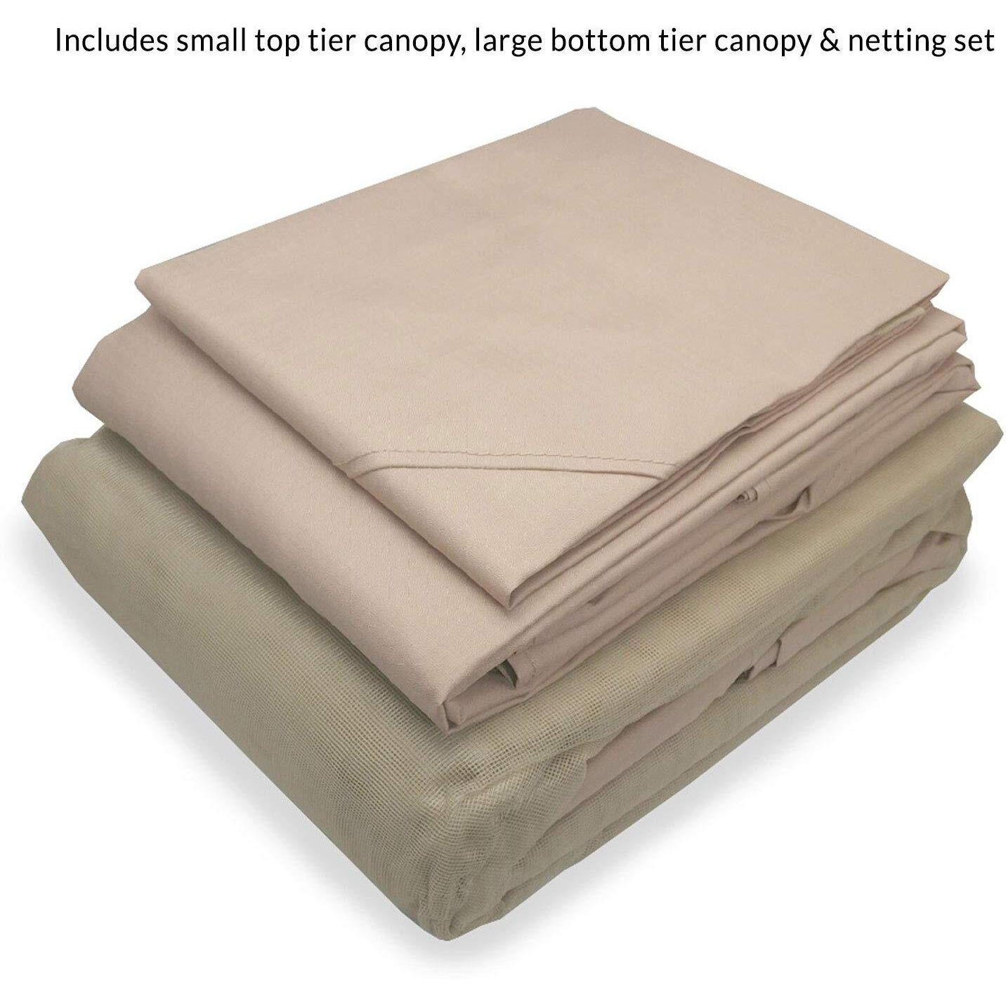 Replacement Canopy With Netting Set Compatible With The Coleman Back Home 10 X 12 Portable Gazebo - Upgraded Performance Riplock 350 Fabric - Metal Frame Not Included