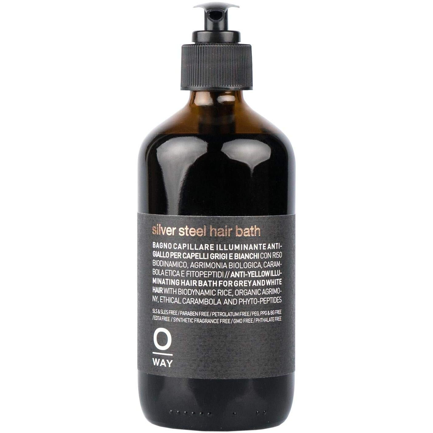Oway Silver Steel Hair Bath Shampoo 8 Oz