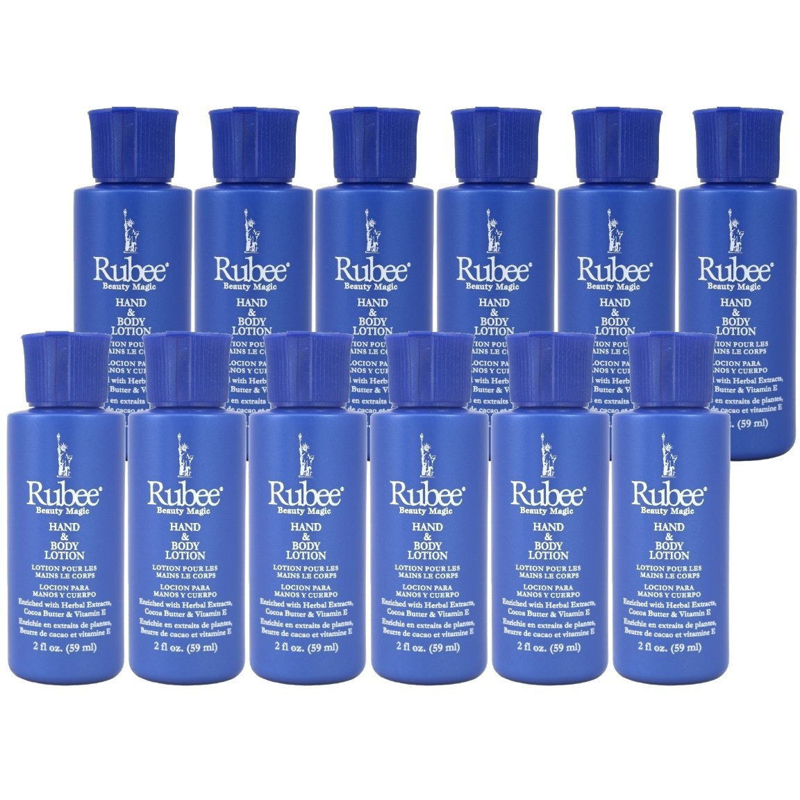 Rubee Hand & Body Lotion 2 Ounce (12 Pieces) (59Ml)