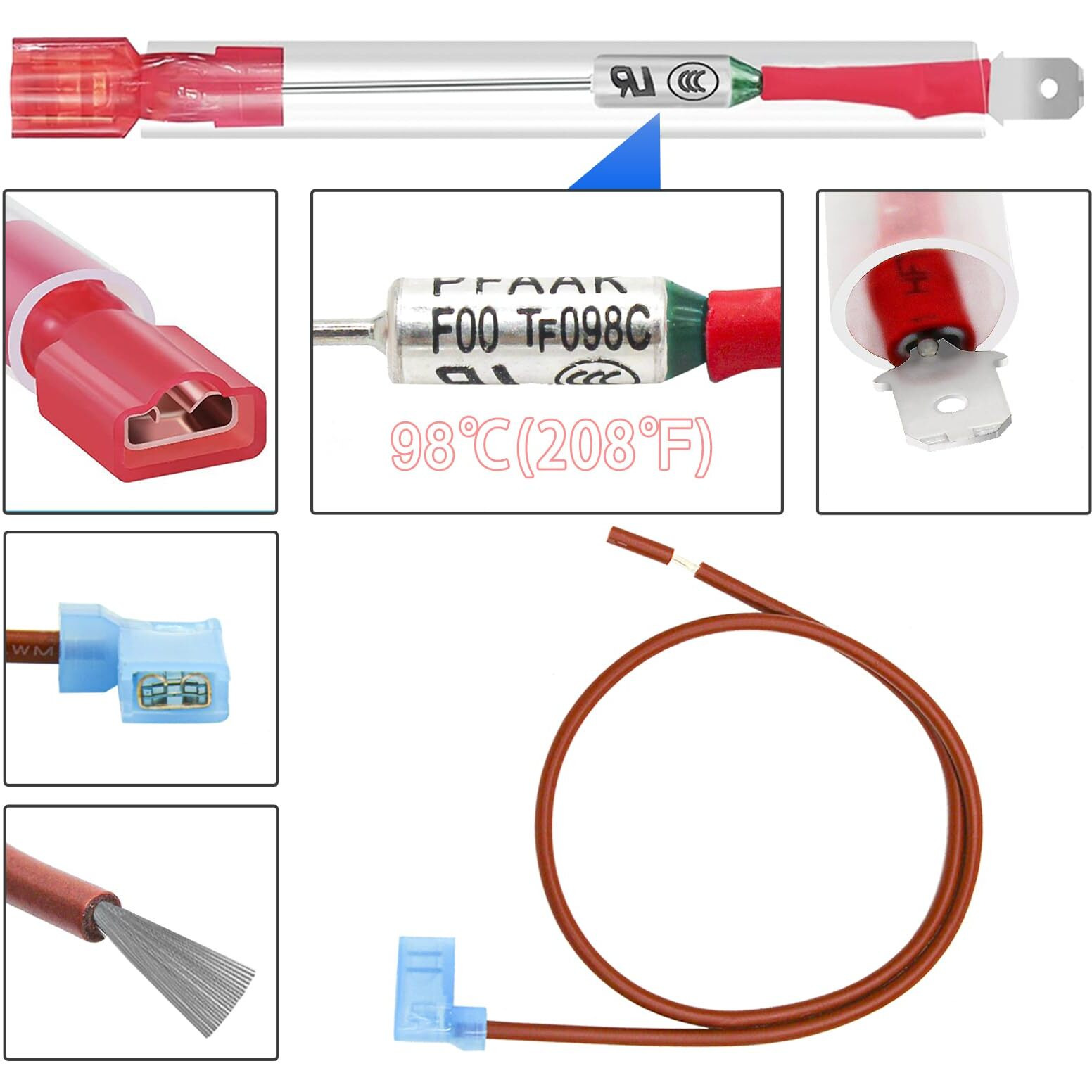 Rv Water Heater Thermal Cutoff Kit With Eco Thermostat Assembly Kit  Replacement Part For Atwood 91447 93866 Rv Camper Water Heater Tank Repair