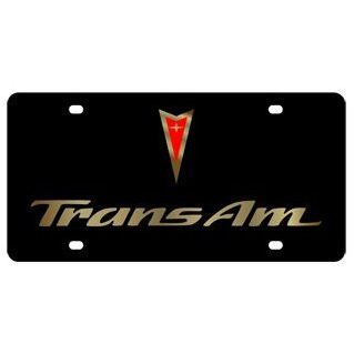 Pontiac Trans Am License Plate