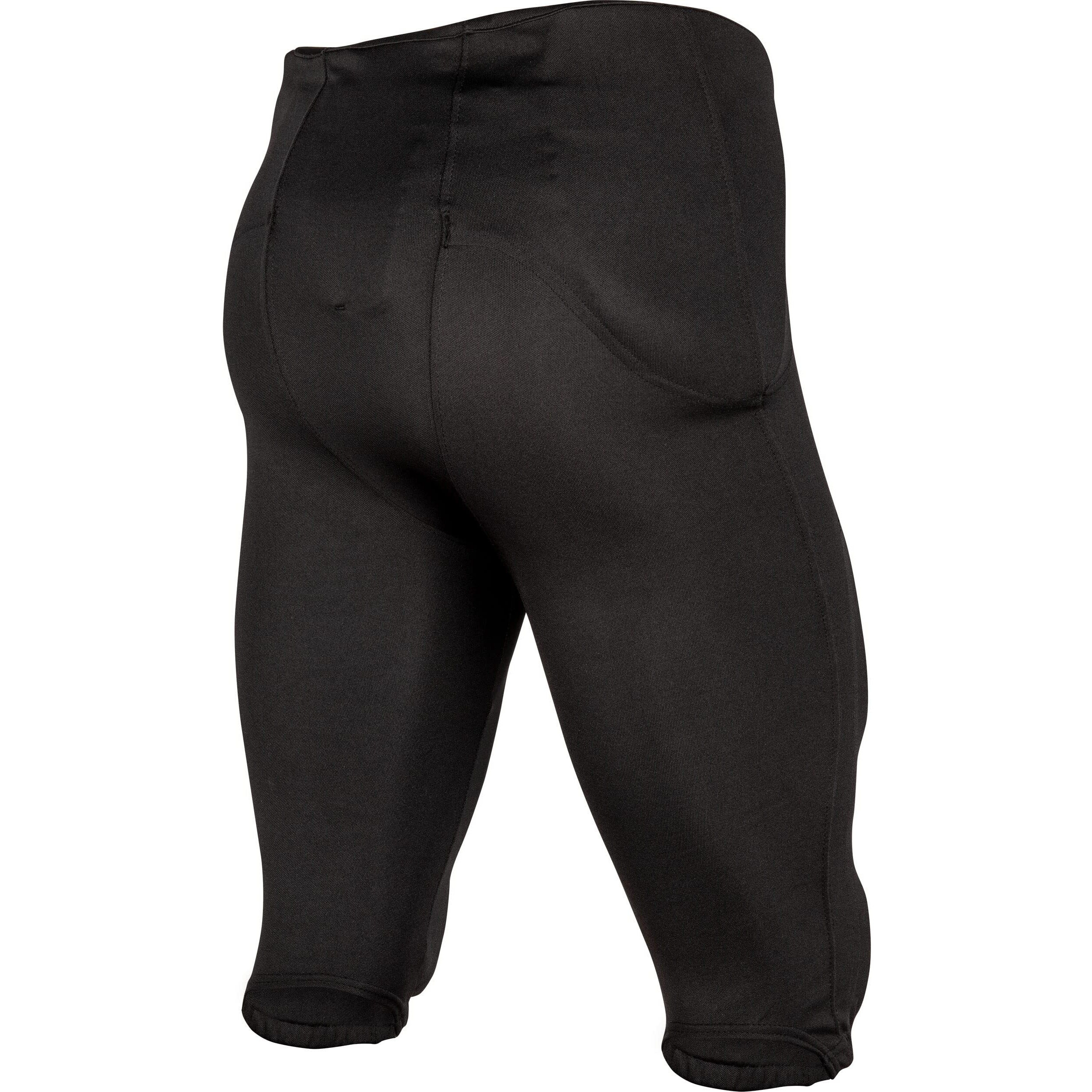 Champro Boys' Safety Integrated Football Practice Pant With Built-In Pads  Black  X-Small