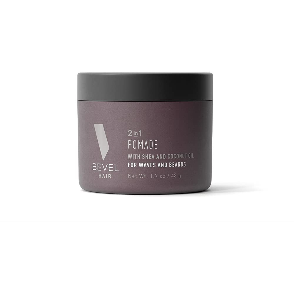 Beard Balm & Hair Pomade By Bevel With Coconut Oil And Shea Butter  Beard Care For Men  1.7 Oz (Packaging May Vary)