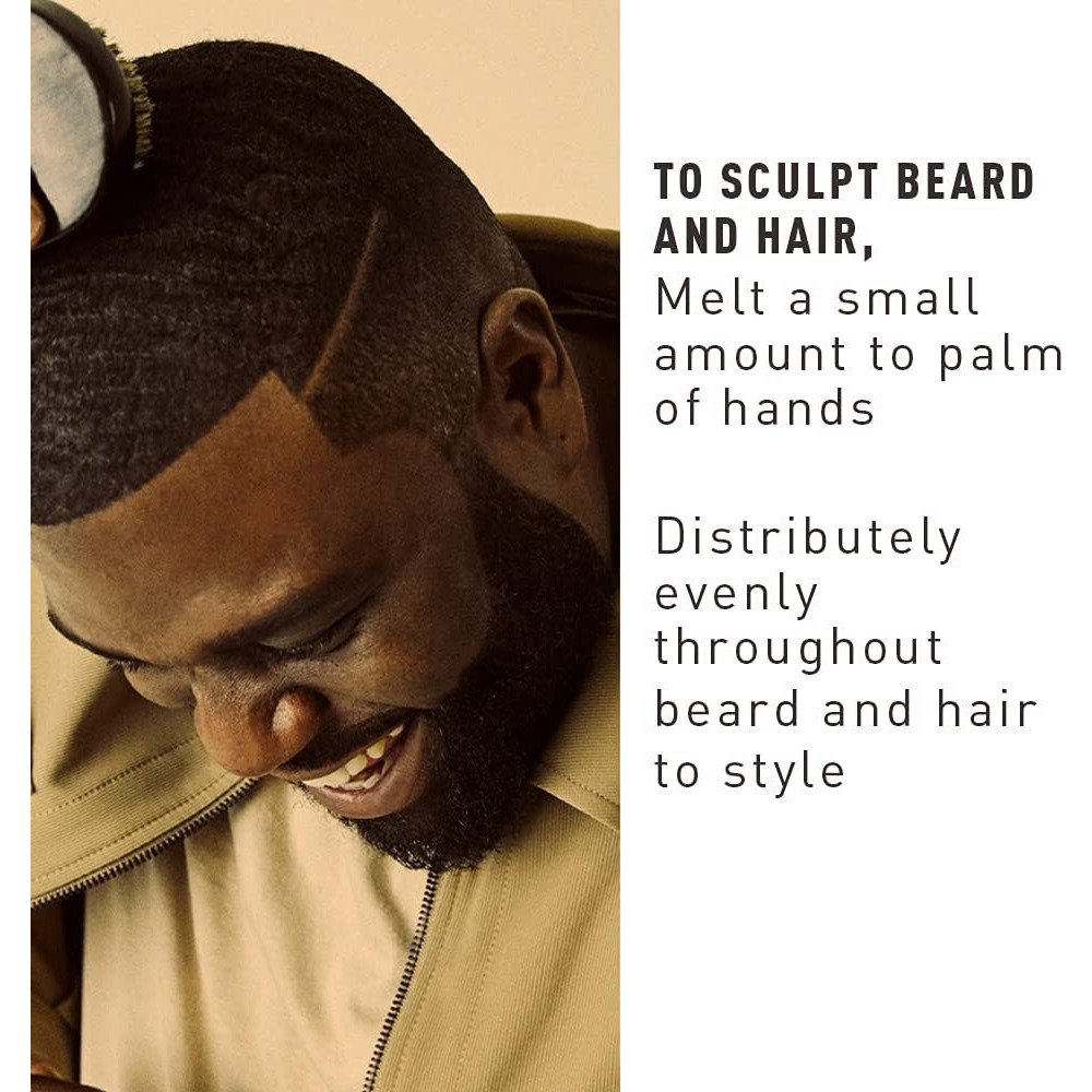 Beard Balm & Hair Pomade By Bevel With Coconut Oil And Shea Butter  Beard Care For Men  1.7 Oz (Packaging May Vary)