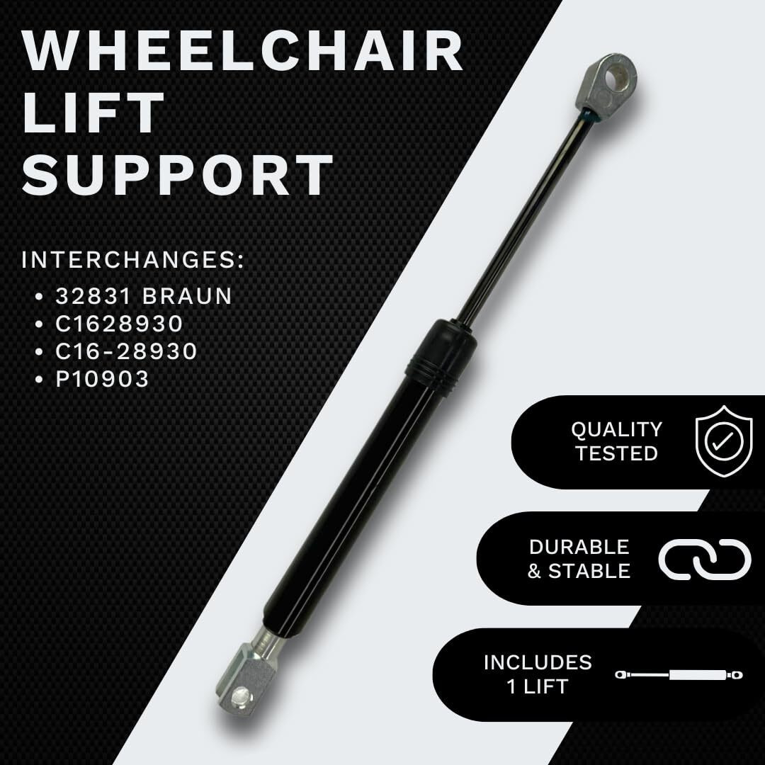 Lift Supports Depot Qty (1) Replaces C16-28930 C1628930 Suspa  Braun Chair Lift Gas Spring 32831 - Wheelchair Ramp Lift Support Assist