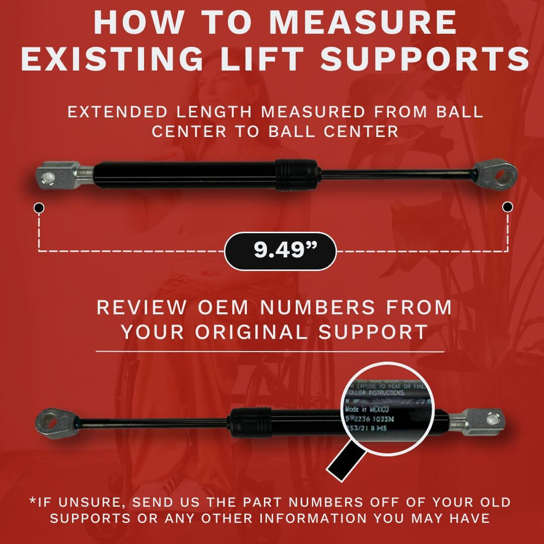 Lift Supports Depot Qty (1) Replaces C16-28930 C1628930 Suspa  Braun Chair Lift Gas Spring 32831 - Wheelchair Ramp Lift Support Assist