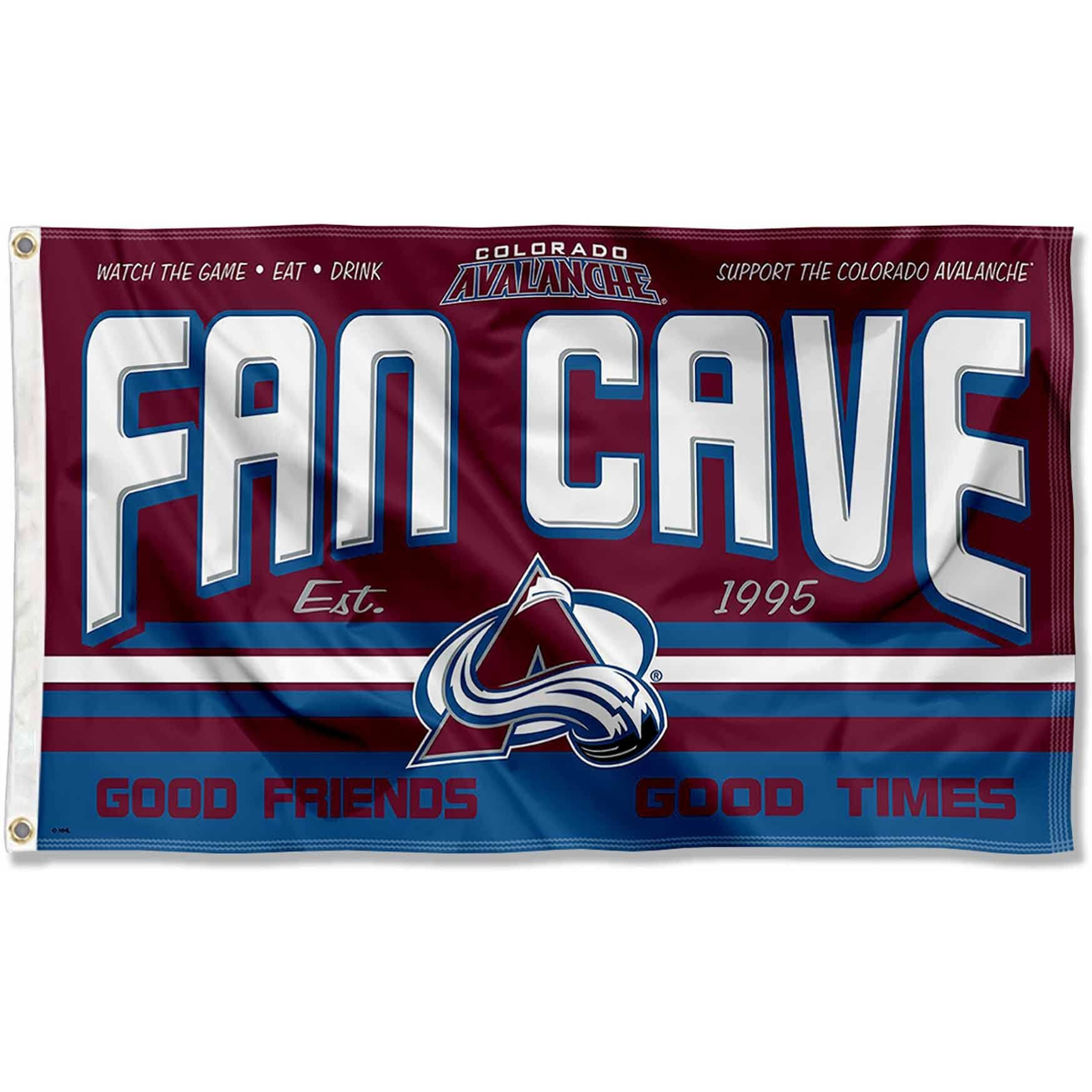 Wincraft Colorado Avalanche Fan Man Cave Banner Flag