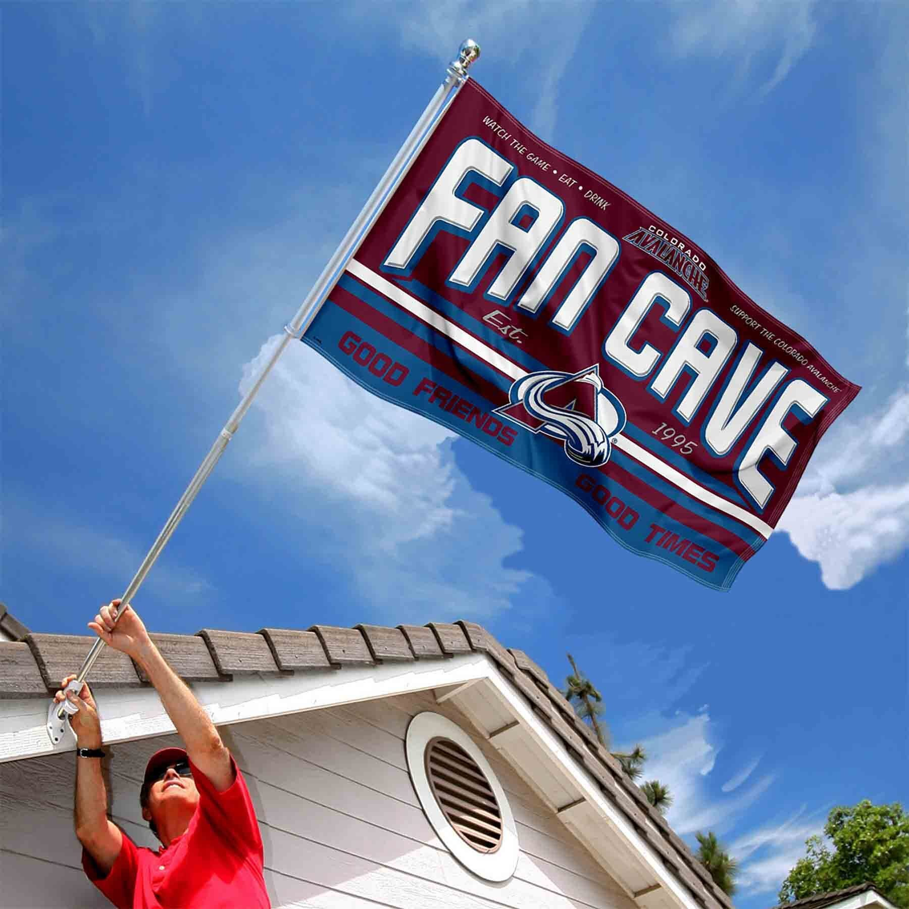 Wincraft Colorado Avalanche Fan Man Cave Banner Flag