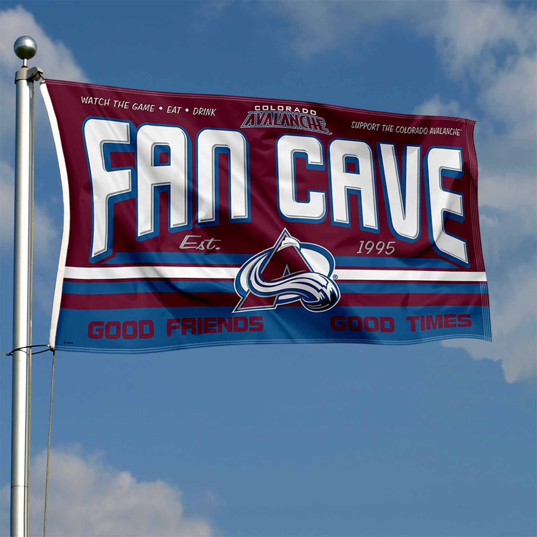 Wincraft Colorado Avalanche Fan Man Cave Banner Flag