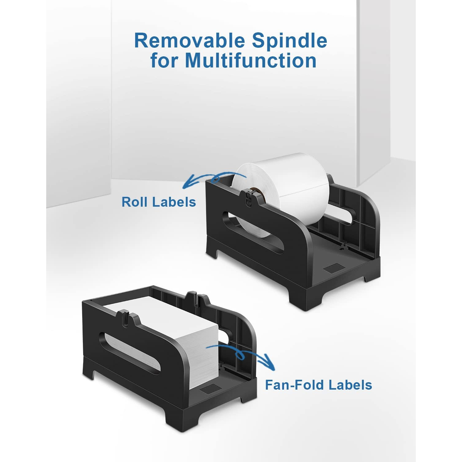 Polono Label Holder  Thermal Label Holder For Fan-Fold And Roll Labels  Shipping Label Holder Work With Shipping Label Printer And Thermal Labels