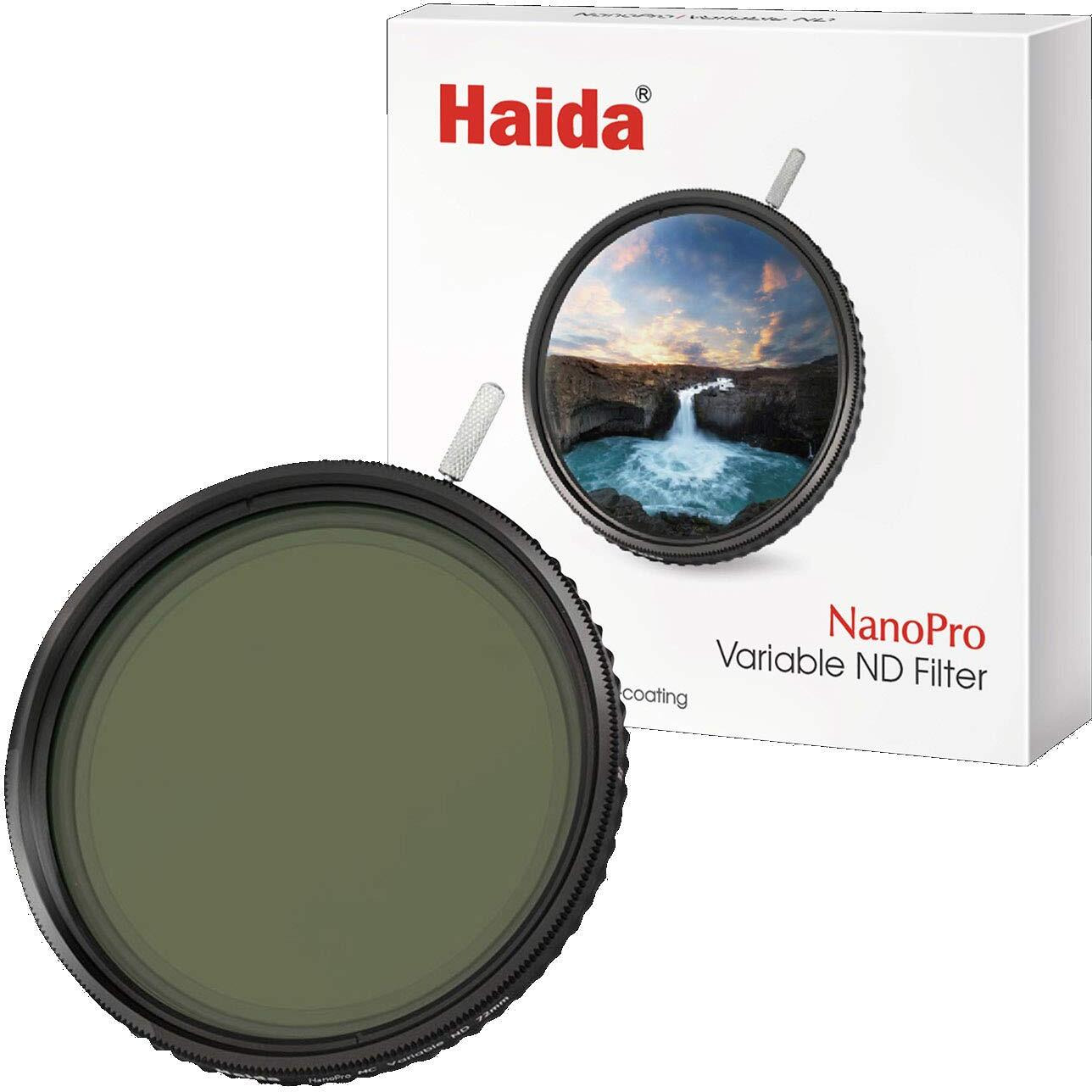 Haida 82Mm Nanopro Variable Neutral Density 1.2 To 2.7 Filter (4 To 9-Stop)
