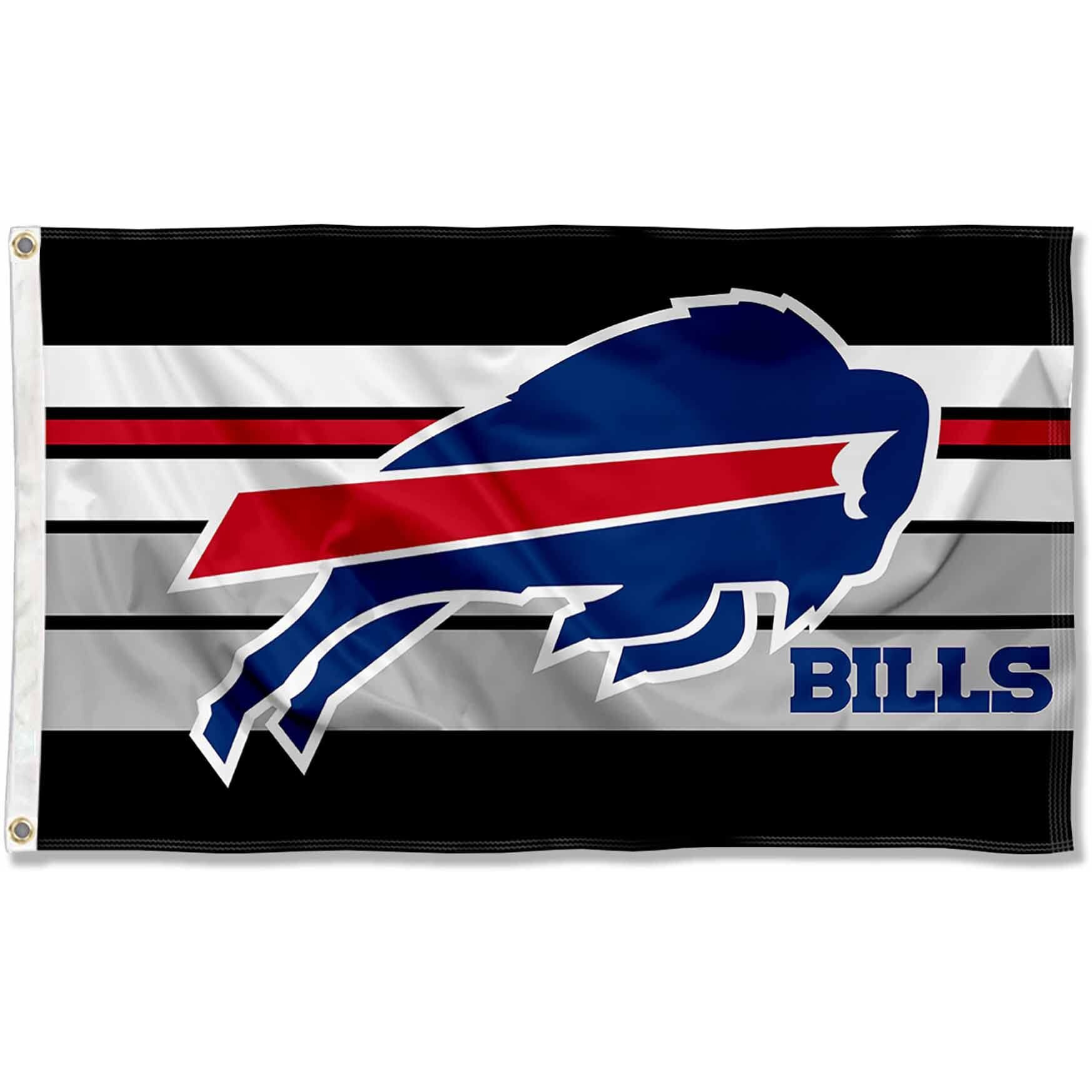 Buffalo Bills Retro Stripes Large 3X5 Flag