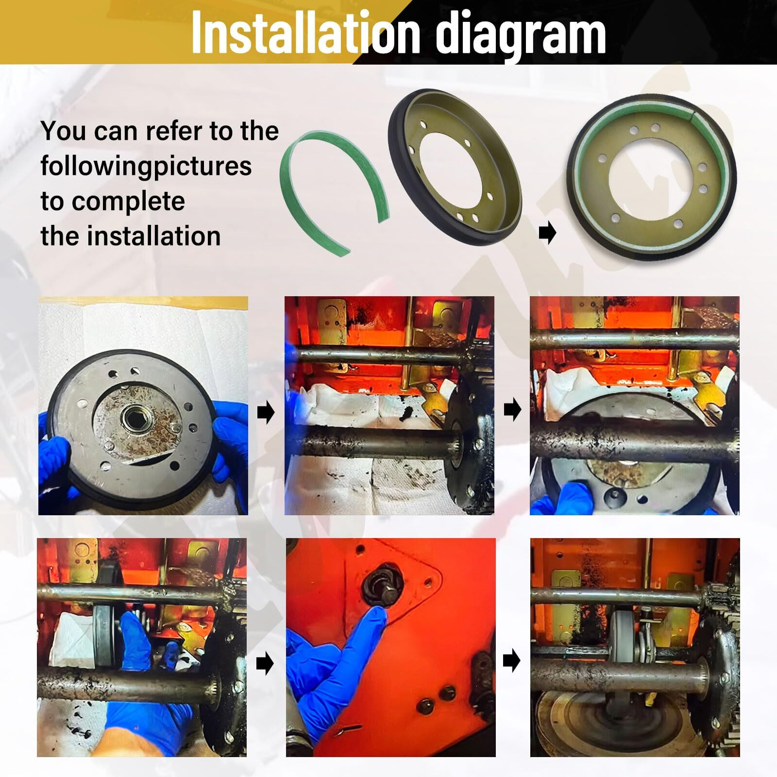 04743700 Friction Wheel/Drive Disc 240-394 Compatible With Ariens Snapper Most Friction Drive Snowblowers/Tractor  Most Friction Drive Rear Engine Riders Mtd Murray Troy Bilt 7600135 7600135Yp 5-3103