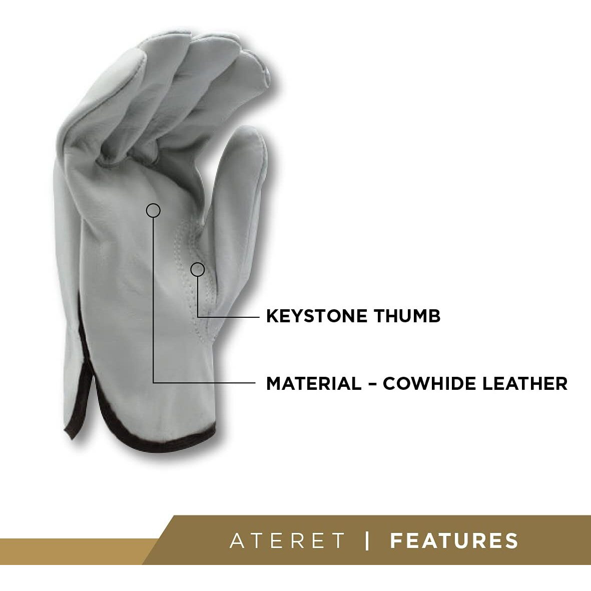 Ateret 24 Pairs X-Large Heavy Duty Durable Cowhide Leather Work Gloves I Driver Gloves For Truck Driving  Warehouse  Gardening  Farming