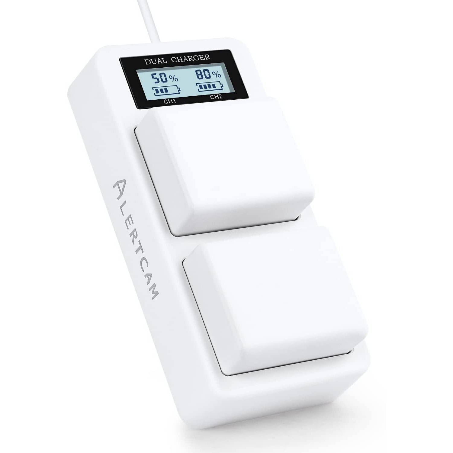 Battery Charger Station For Arlo Pro 3/Pro 4/Pro 5S & Arlo Ultra/Ultra 2  Digital Led Screen Dual Charging Station For Arlo Battery Only (No Batteries)