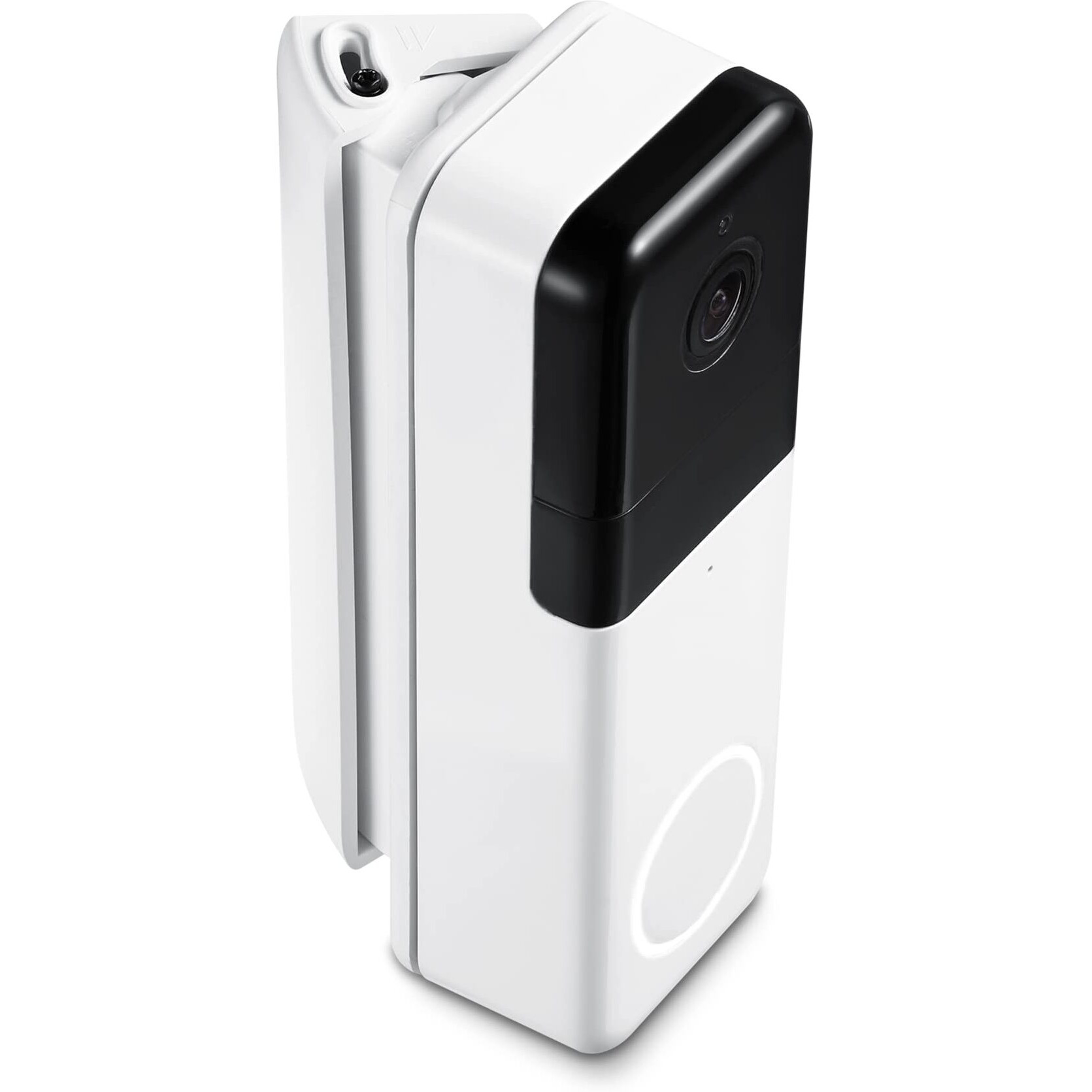 Wasserstein Horizontal Wedge Mount - Compatible With Wyze Video Doorbell Pro - For Better Viewing With Your Wyze Doorbell Pro (1 Pack  White)
