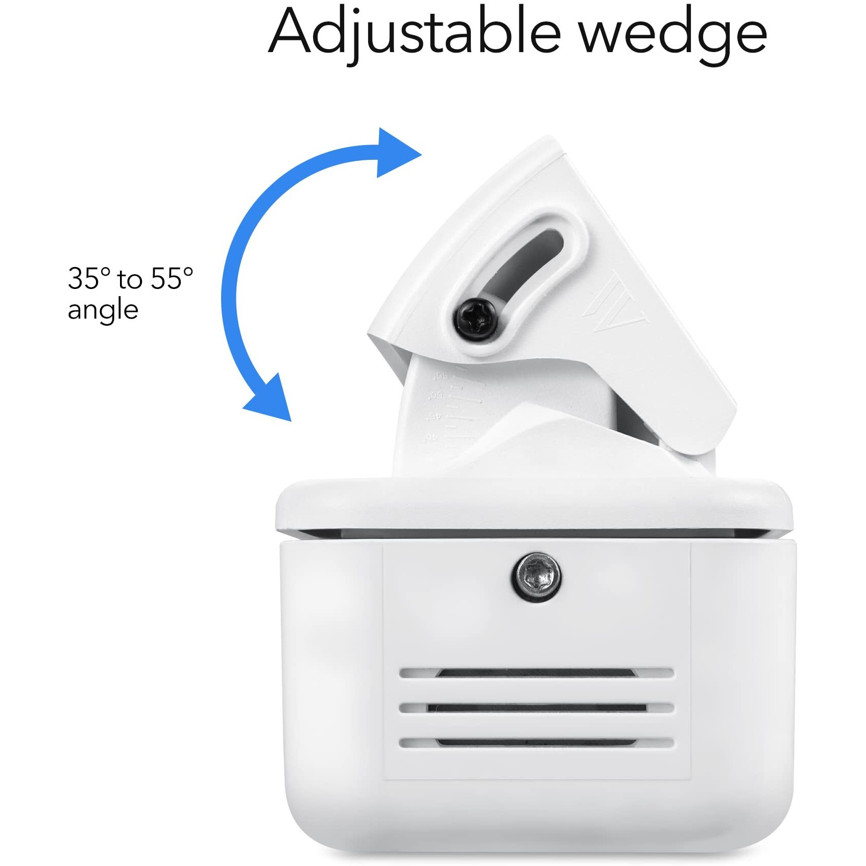 Wasserstein Horizontal Wedge Mount - Compatible With Wyze Video Doorbell Pro - For Better Viewing With Your Wyze Doorbell Pro (1 Pack  White)