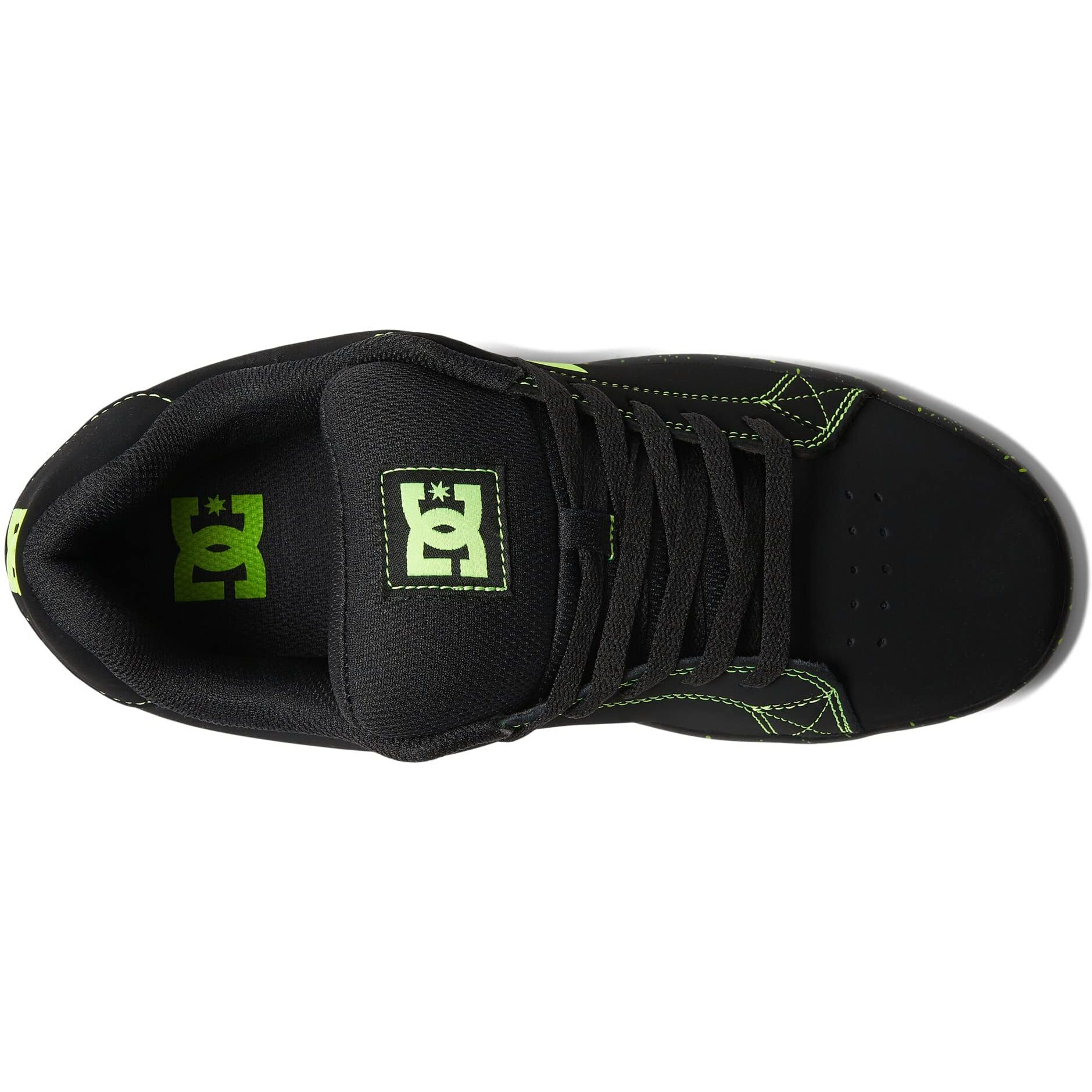 Dc Gaveler Casual Low Top Skate Shoes Sneakers Black/Lime Green 12 D (M)