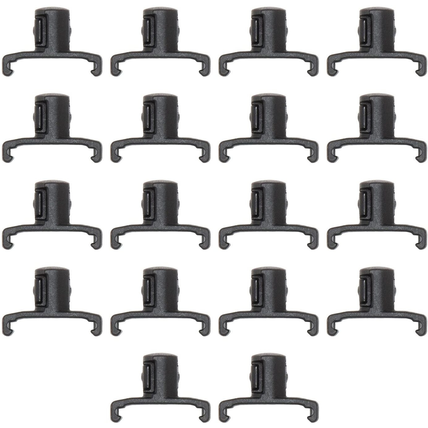 Ernst Manufacturing 3/8-Inch Dura-Pro Twist Lock Socket Clips  15-Pack  Black - 8441