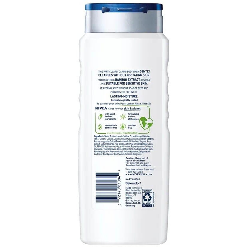 Nivea Men Sensitive 3-In-1 Body Wash 16.9Oz