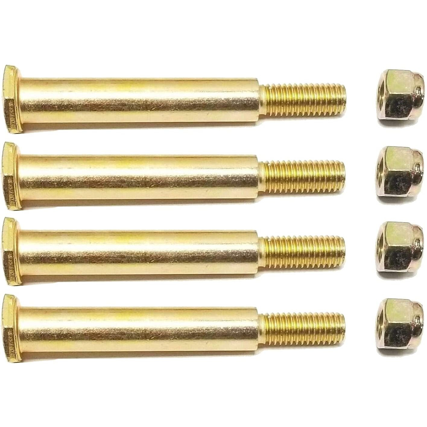 4 Pack 193406 Wheel Bolts And Lock Nuts Fits Cub Cadet Craftsman Husqvarna Replaces 193406 532193406 137644 184219 532137644 738-3056 938-3056 73930600