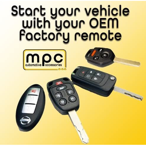 Mpc Complete Factory Remote Activated Remote Start Kit For 2009-2013 Infiniti Fx50 - Push-To-Start - With T-Harness