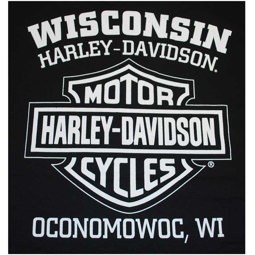 Harley-Davidson Men's H-D Skull Badge Short Sleeve T-Shirt Black. 30298293 X-Large