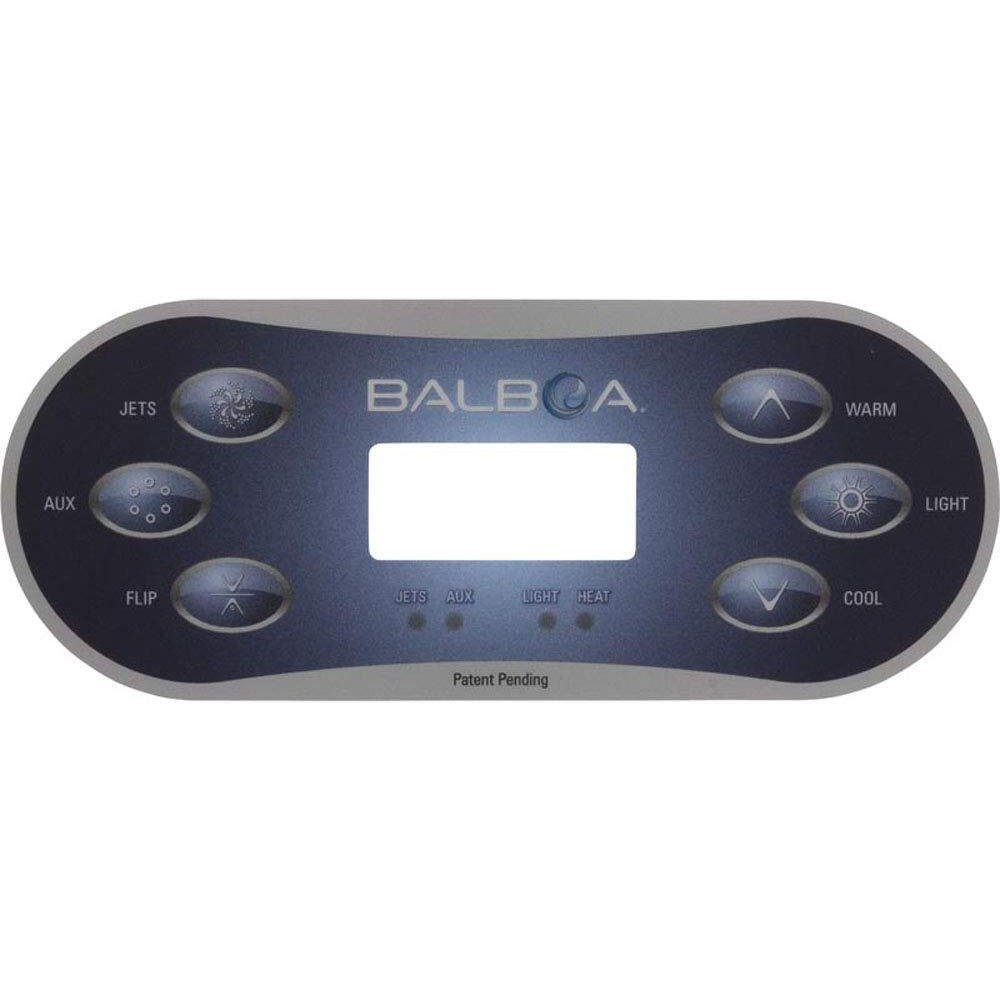 Balboa Overlay  Bp Series Tp600 6 Button P1 Aux Flip Temp Lt
