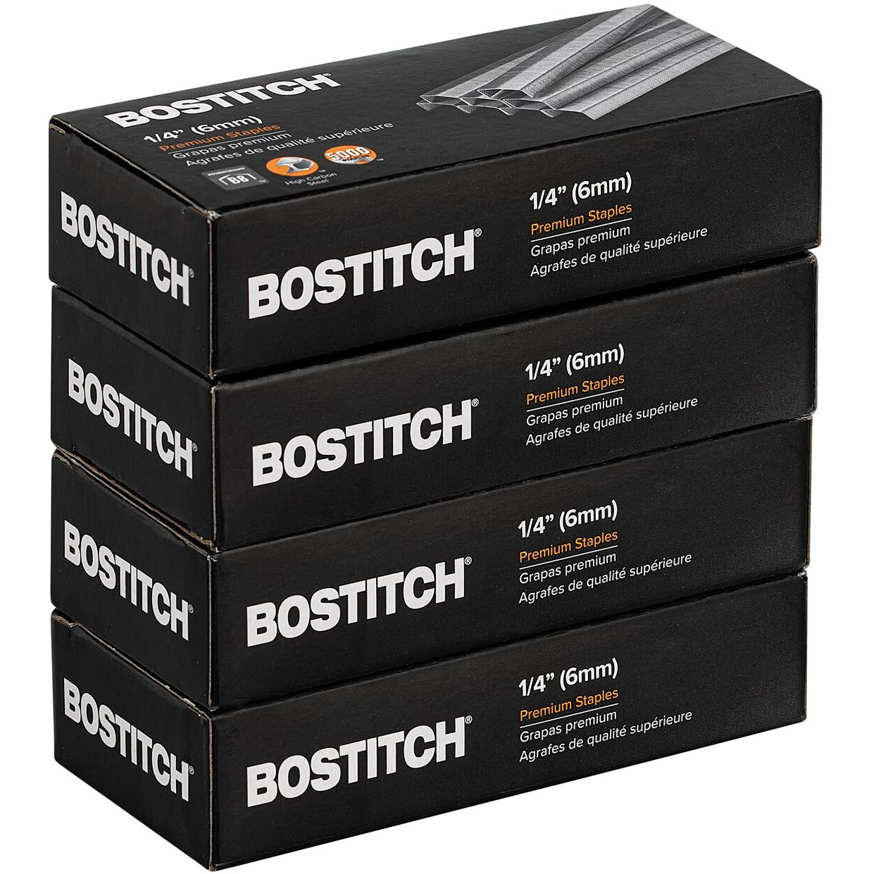 Bostitch B8 Staples 1/4 Inch Powercrown Staples - Pack Of 20 000 Staples